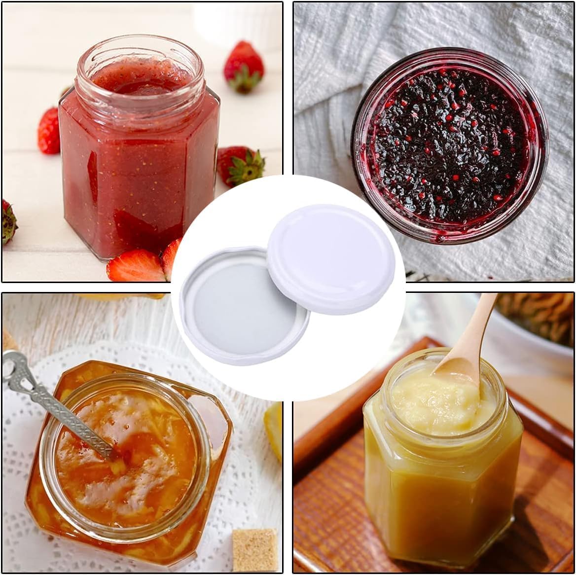 Twist-off Jar Lids for Preserving Food