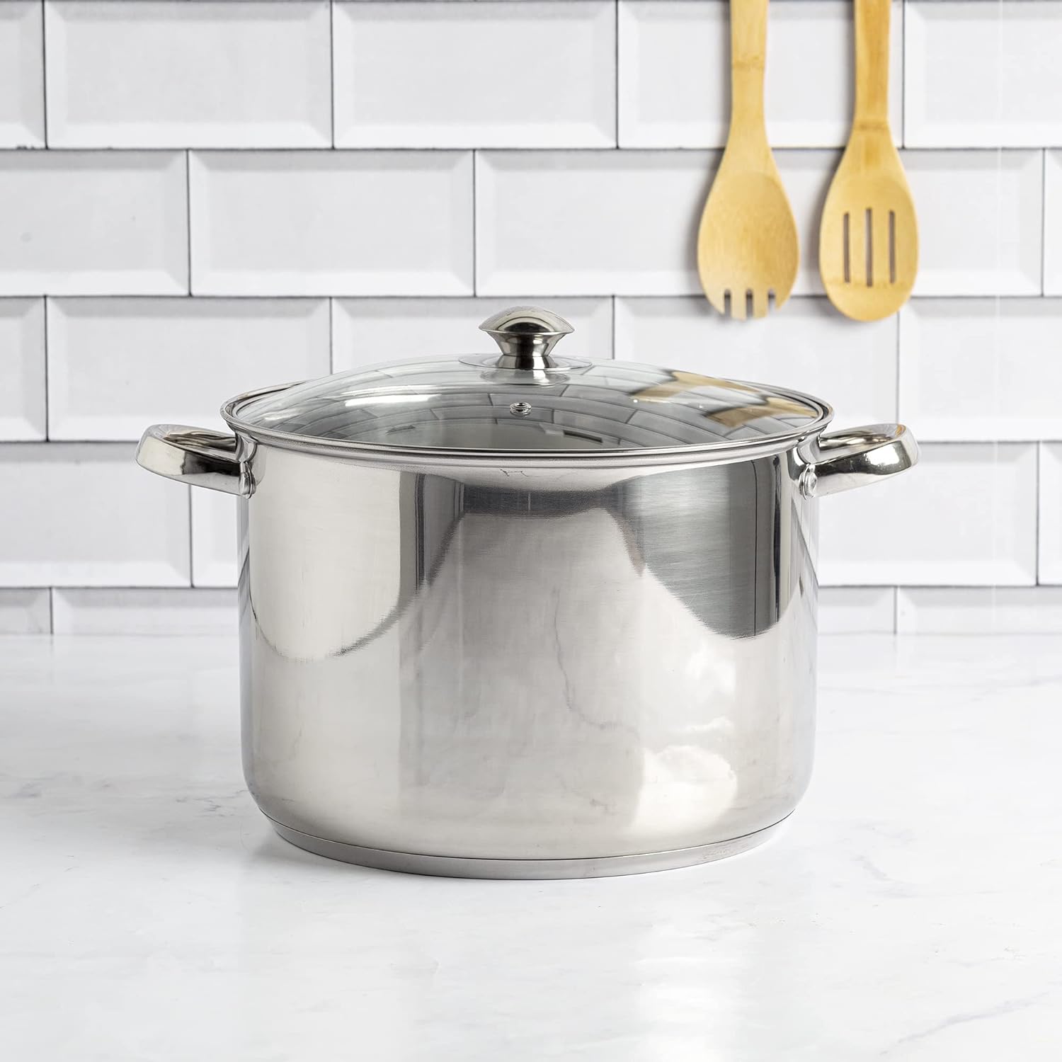 Ecolution Stainless Steel Stock Pot 12-Quart Perfect for everyday cooking