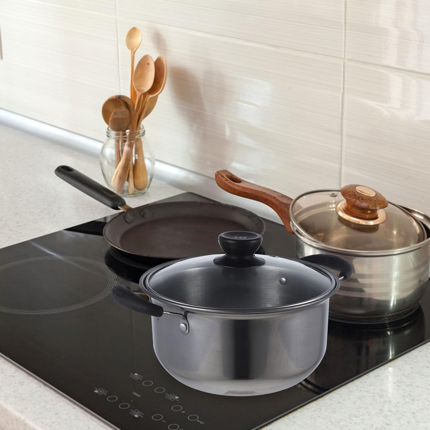10-in-1 Stainless Steel Stockpot and Noodle Maker for Home Use