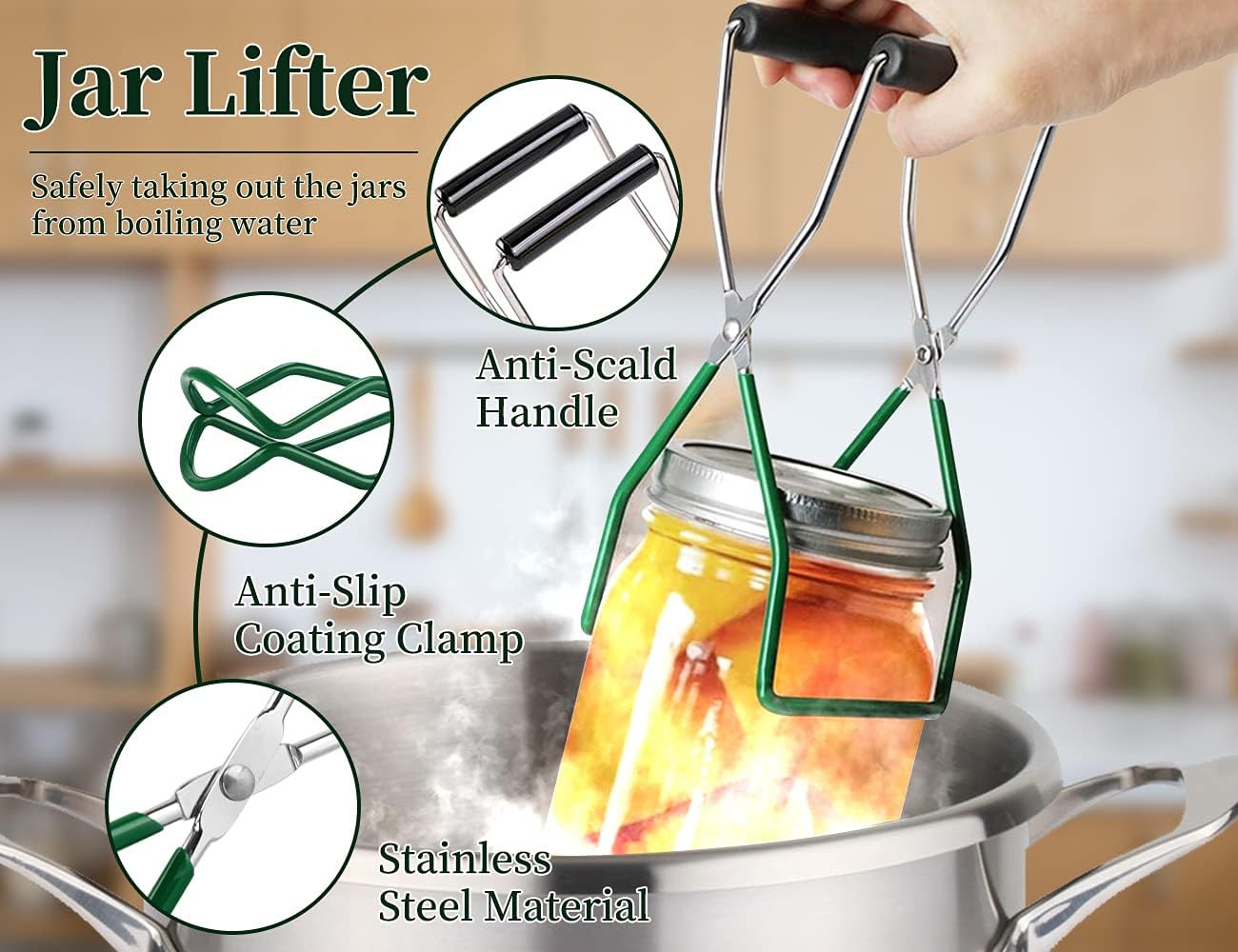 Canning Kit with 37 PCS Durable Kitchen Supplies Perfect for Home Preserving