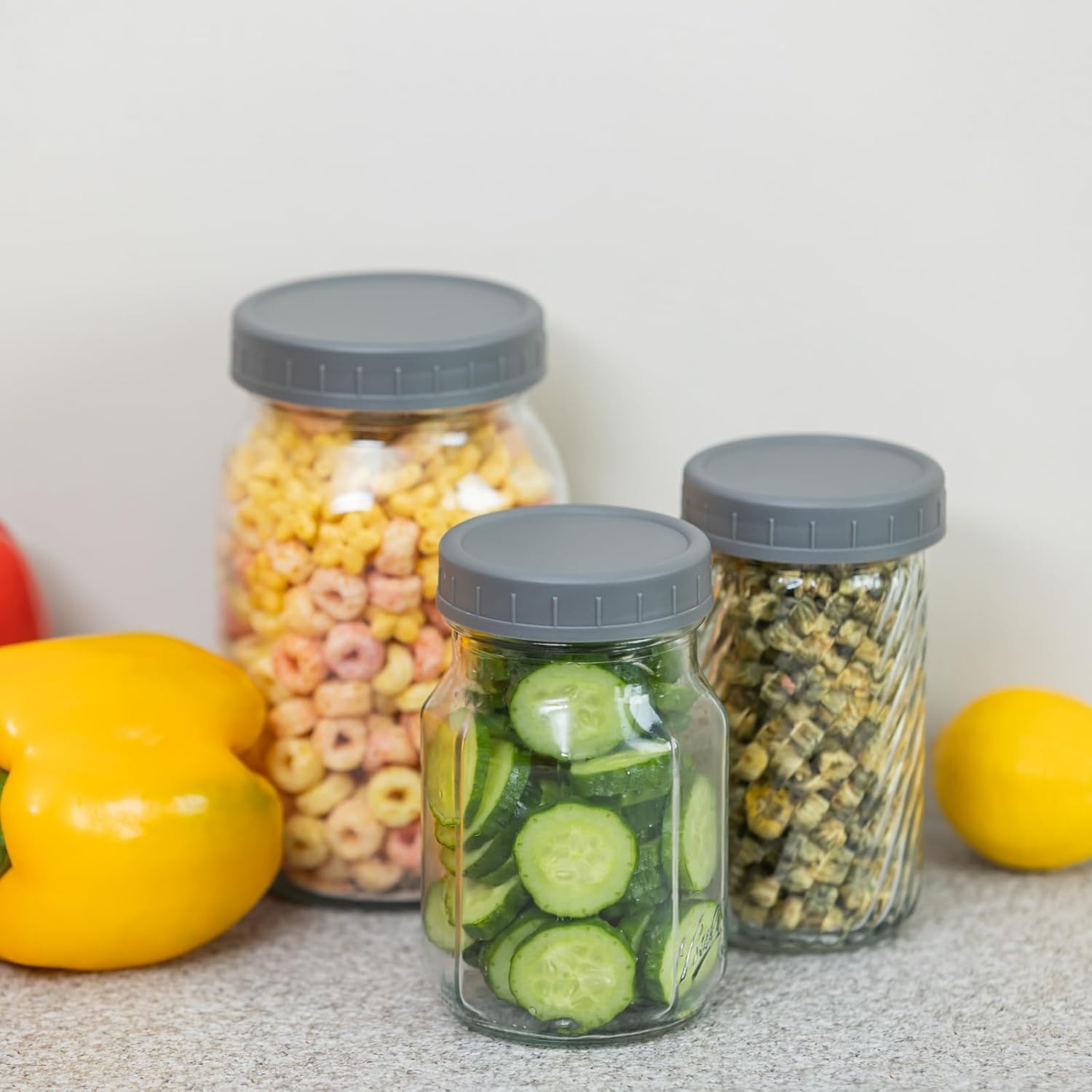 Perfect Mason Jar Lids - 18-Pack Mixing Set