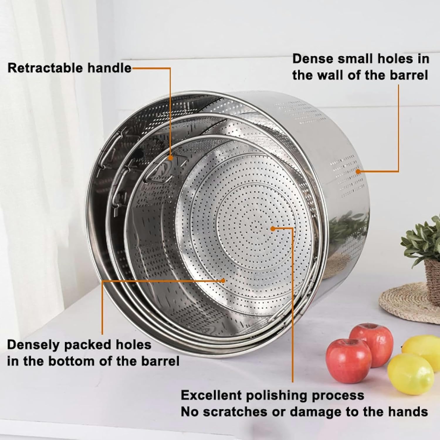 Wzglod Stainless Steel Boil Kit with Perforated Basket