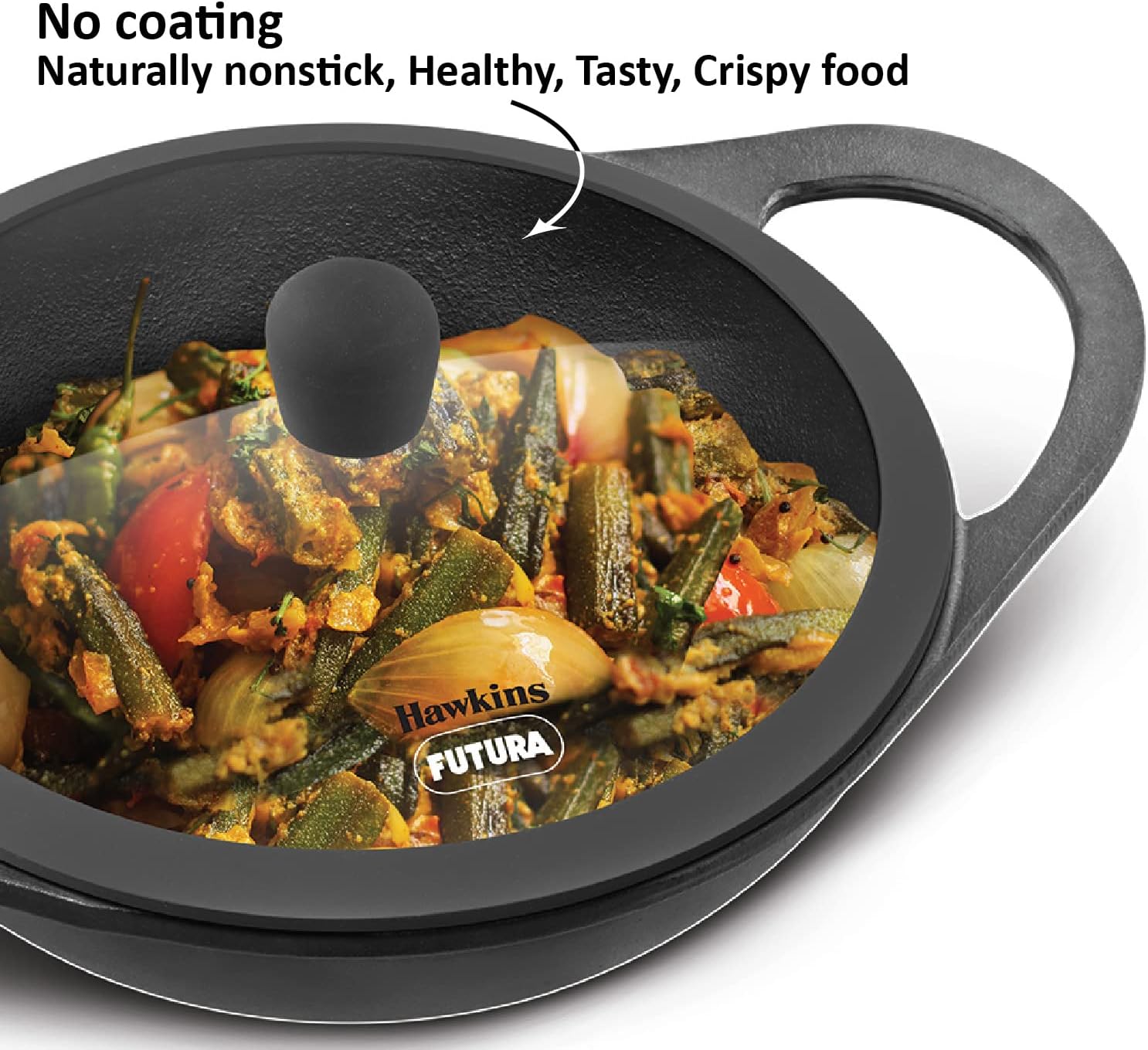 Hawkins Futura 2L Cast Iron Kadhai