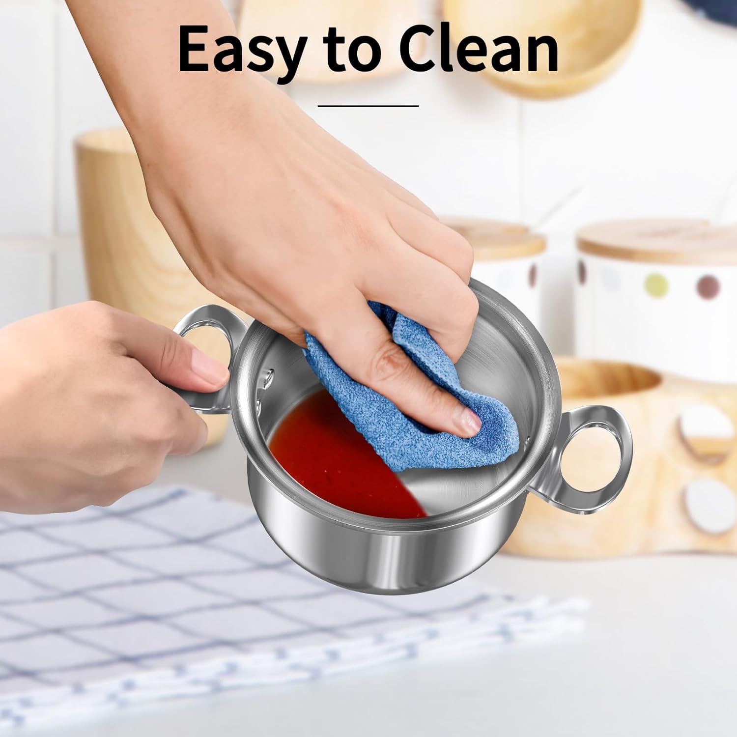 MACEVIA Mini Sauce Pan Stainless Steel ButterWarmer for Home Kitchen 135oz400ml