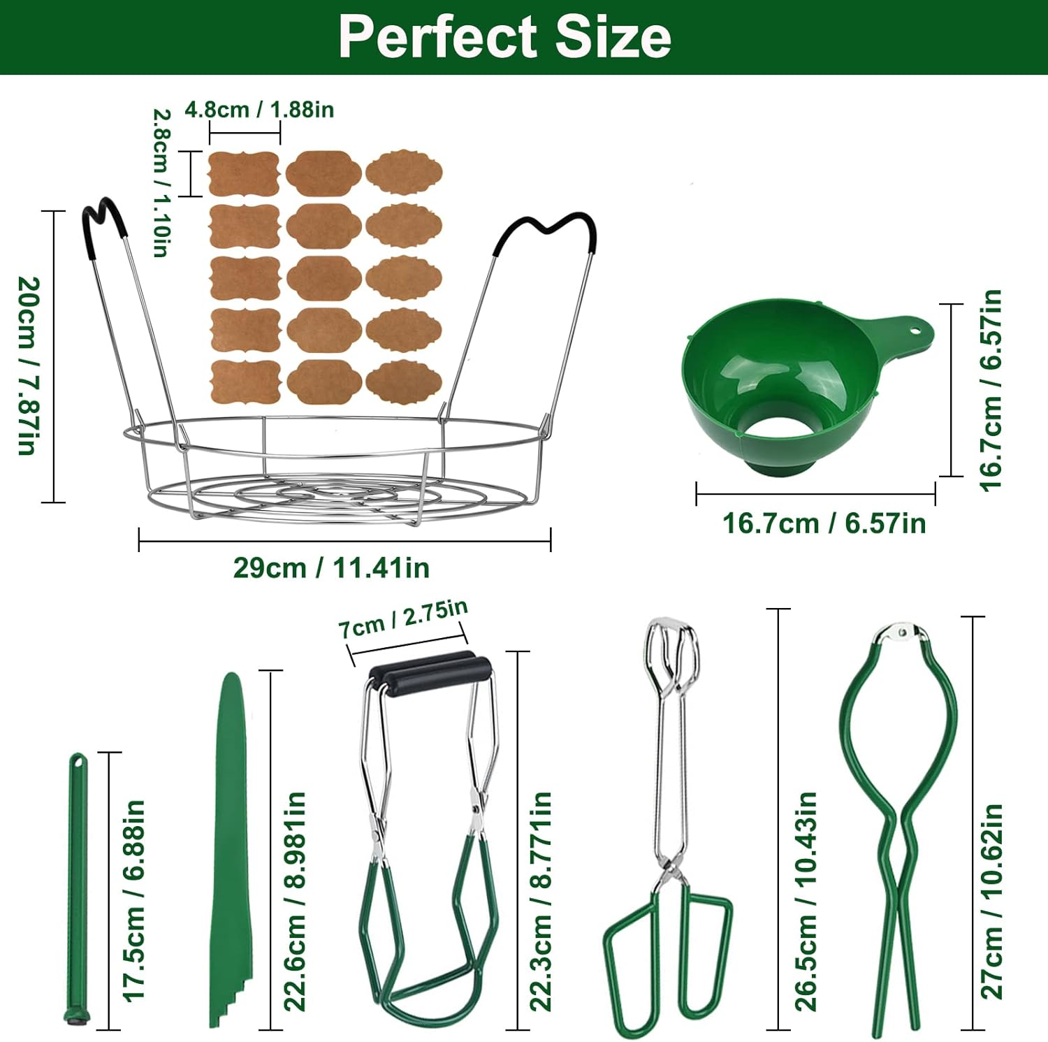 Tisovixo Canning Kit with Stainless Steel Tools
