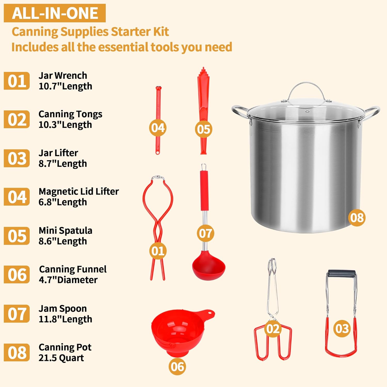 Yeshine 215 Quart Canning Pot Set for Home Use