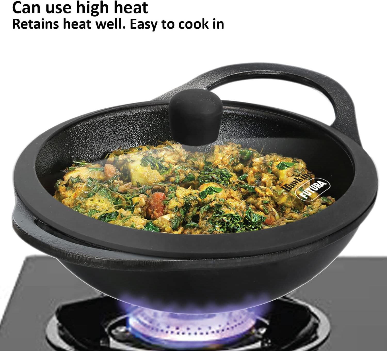 Hawkins Futura 2L Cast Iron Kadhai