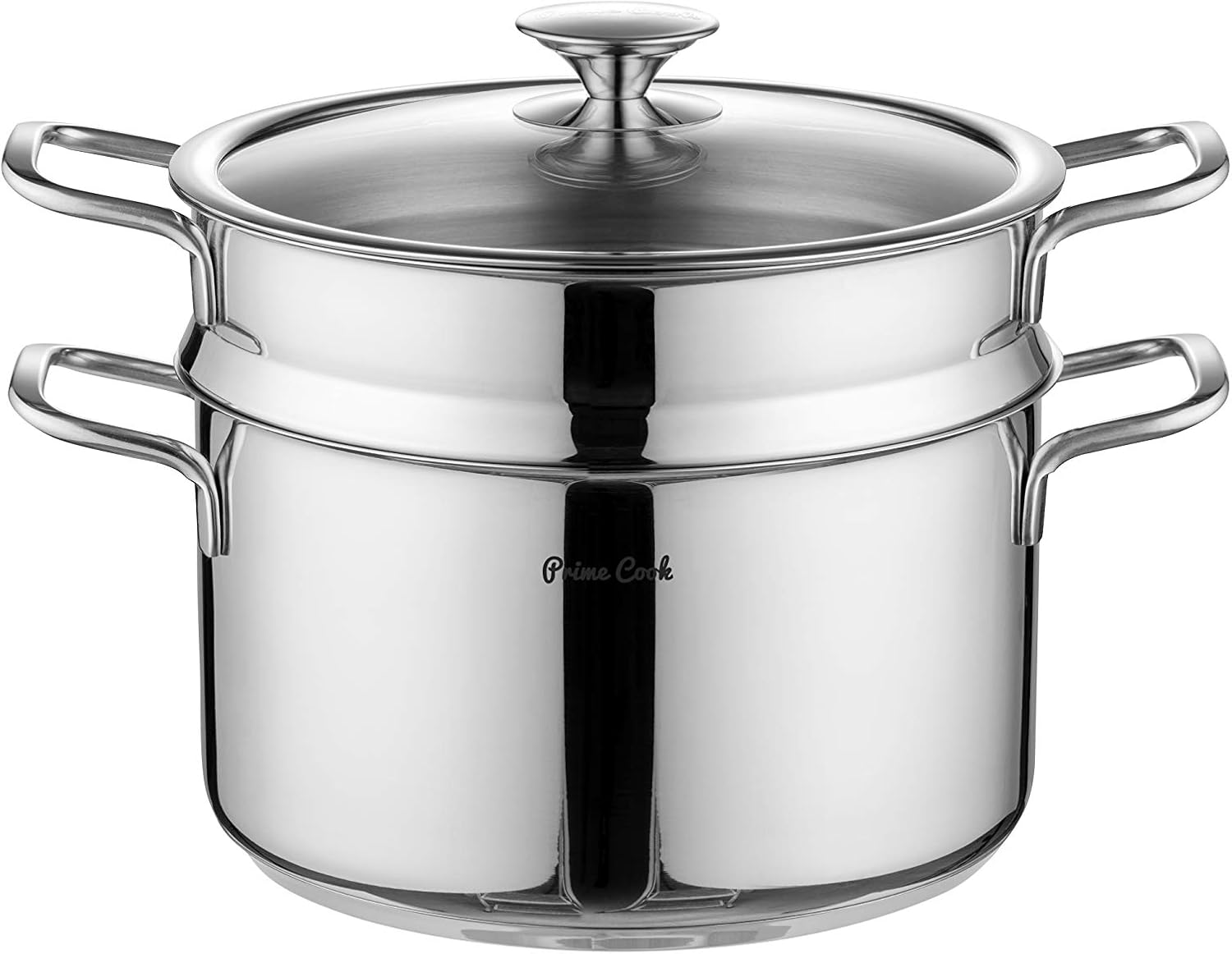 64 QT 1810 Stainless Steel Stock Pot with Steamer Insert