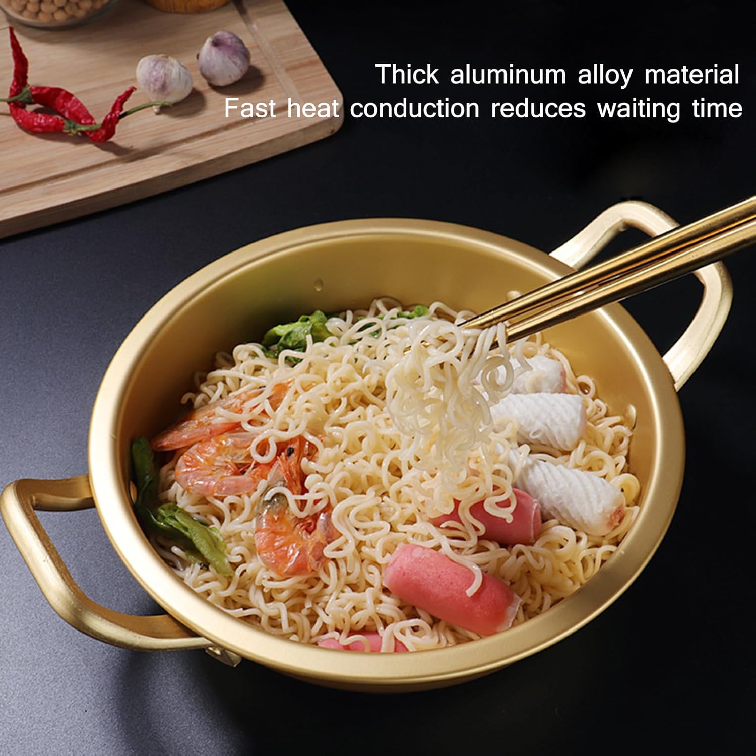 Sturdy Korean-Style Stockpot for Fast ramen cooking