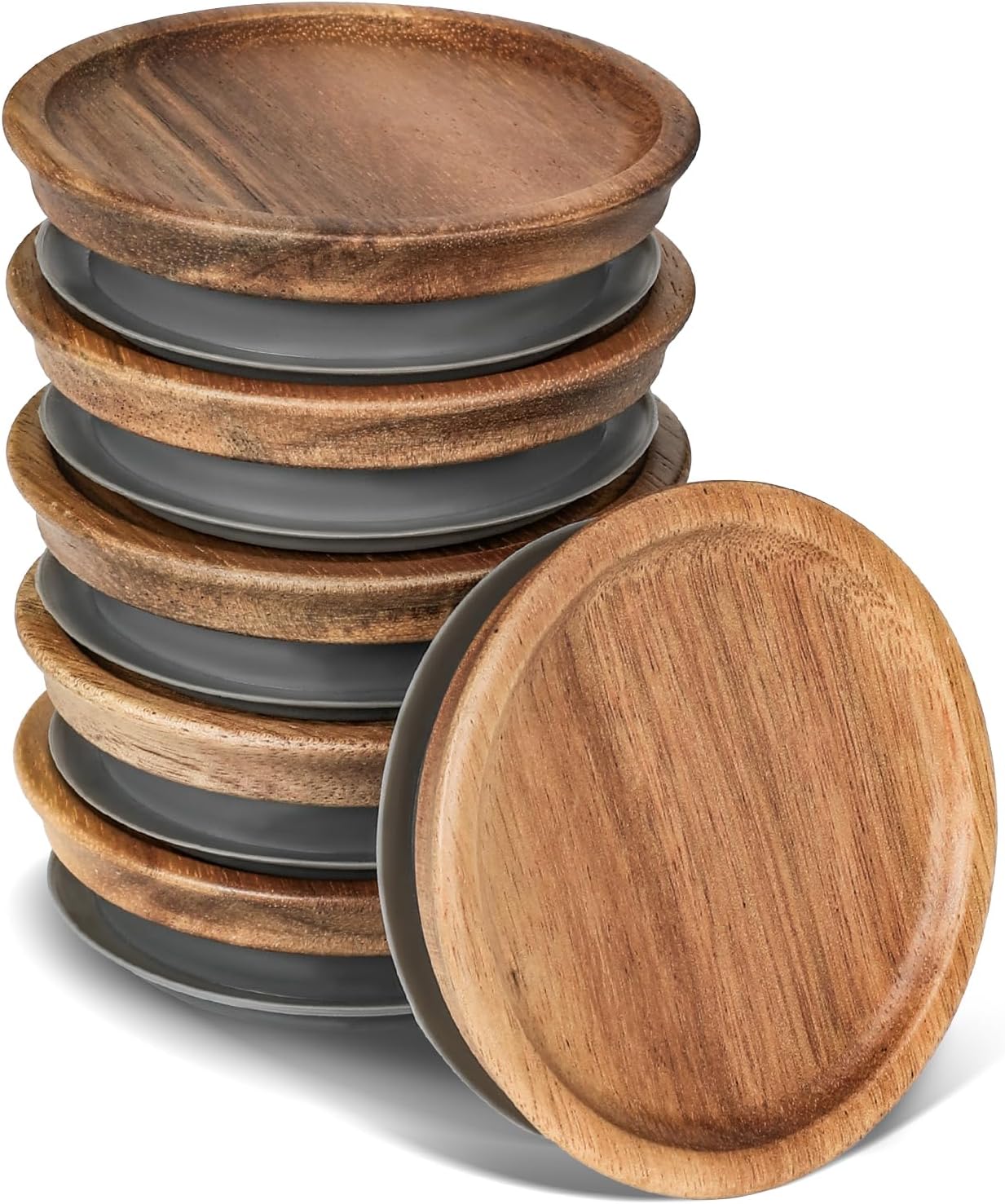 Saiveina 6-Pack Regular Mouth Lids for Mason Jars
