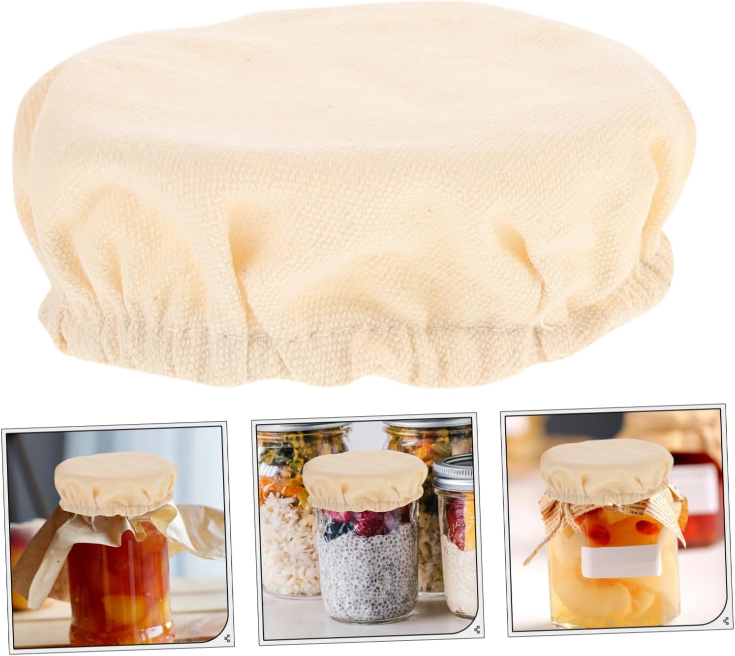 Sourdough Bread Starter Jar Cloth Covers 4 Pack
