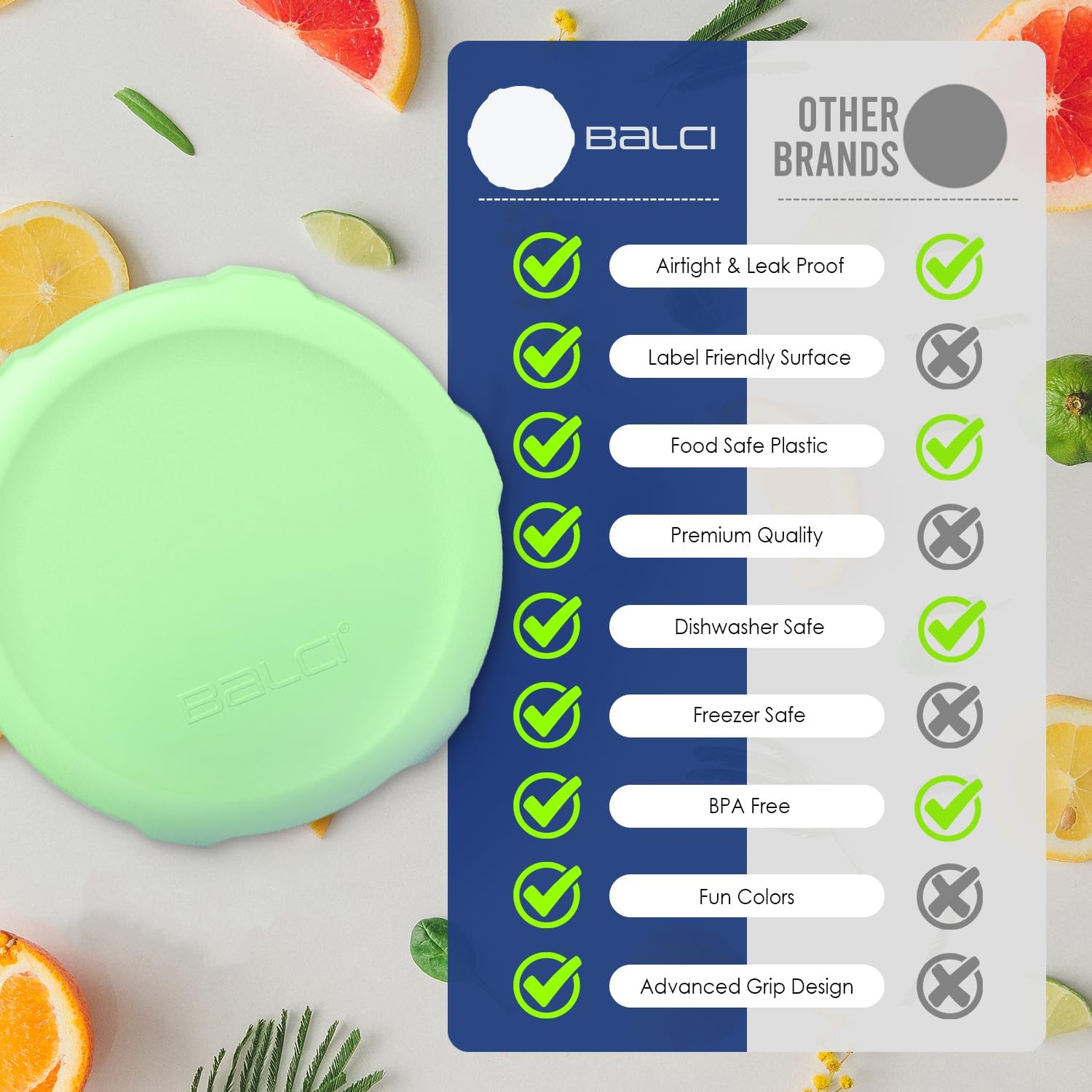 Premium Mason Jar Lids Set