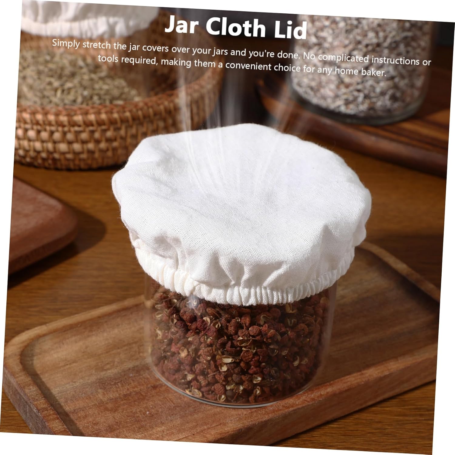 5-Piece Reusable Fermenting Cloth Covers