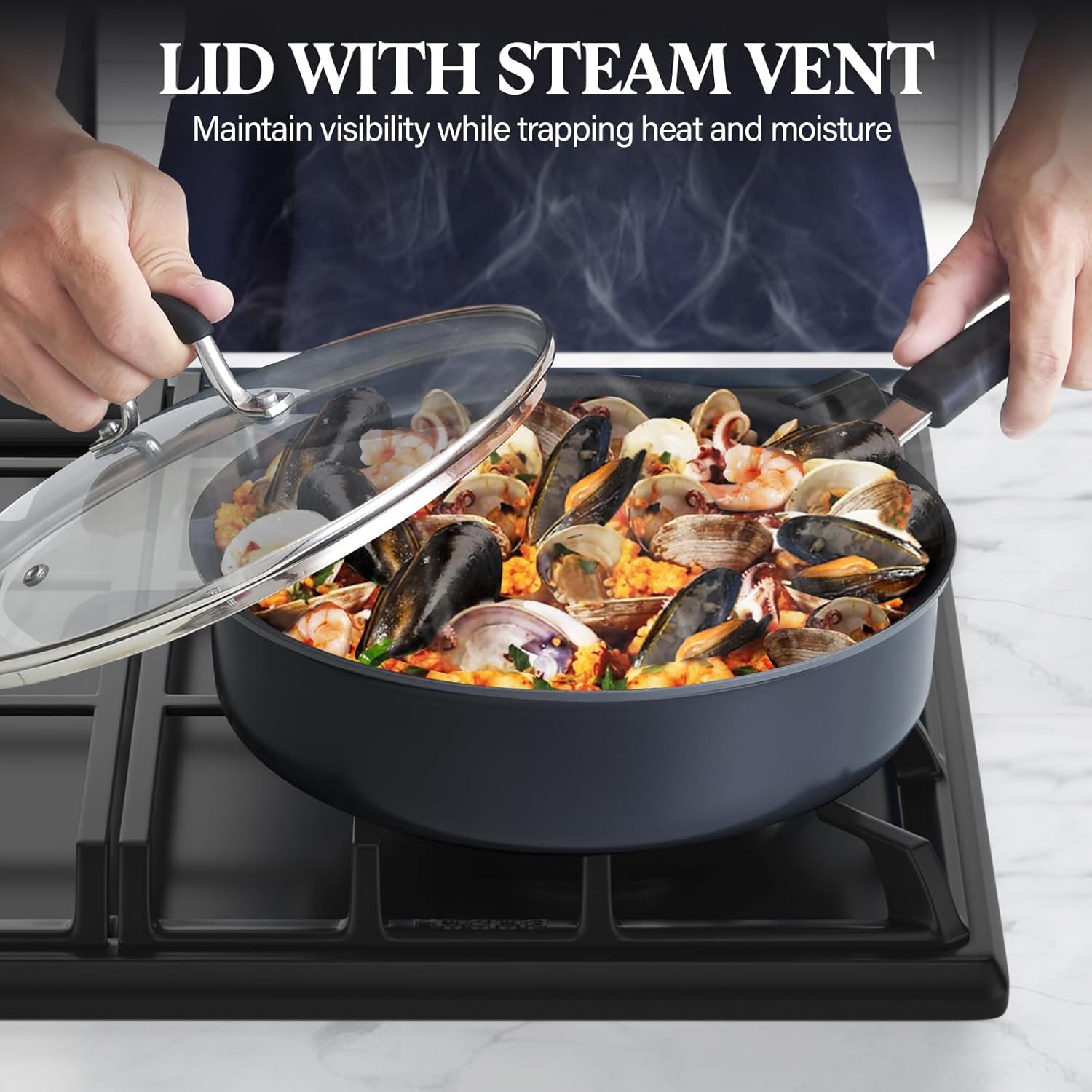 Cook N Home Casserole Dutch Oven Stockpot