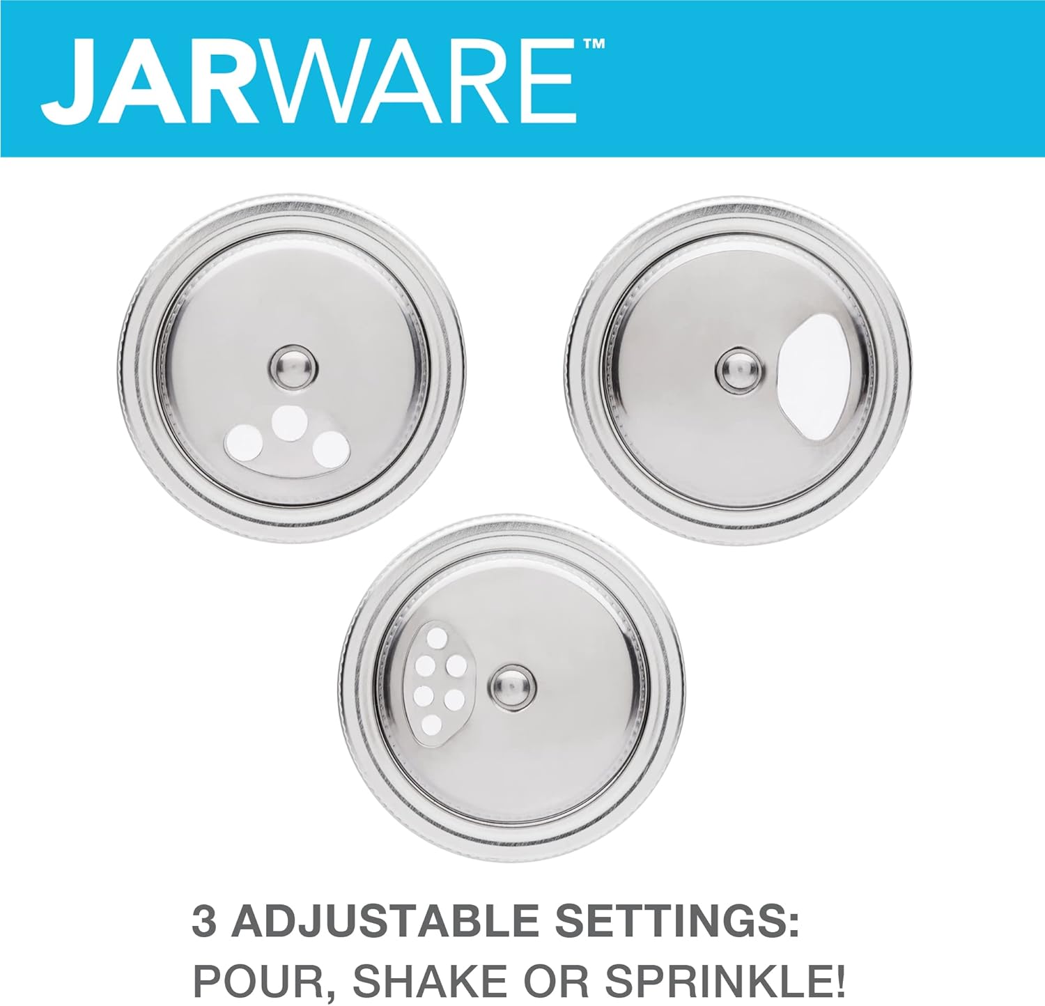 Jarware Stainless Steel Spice Shaker