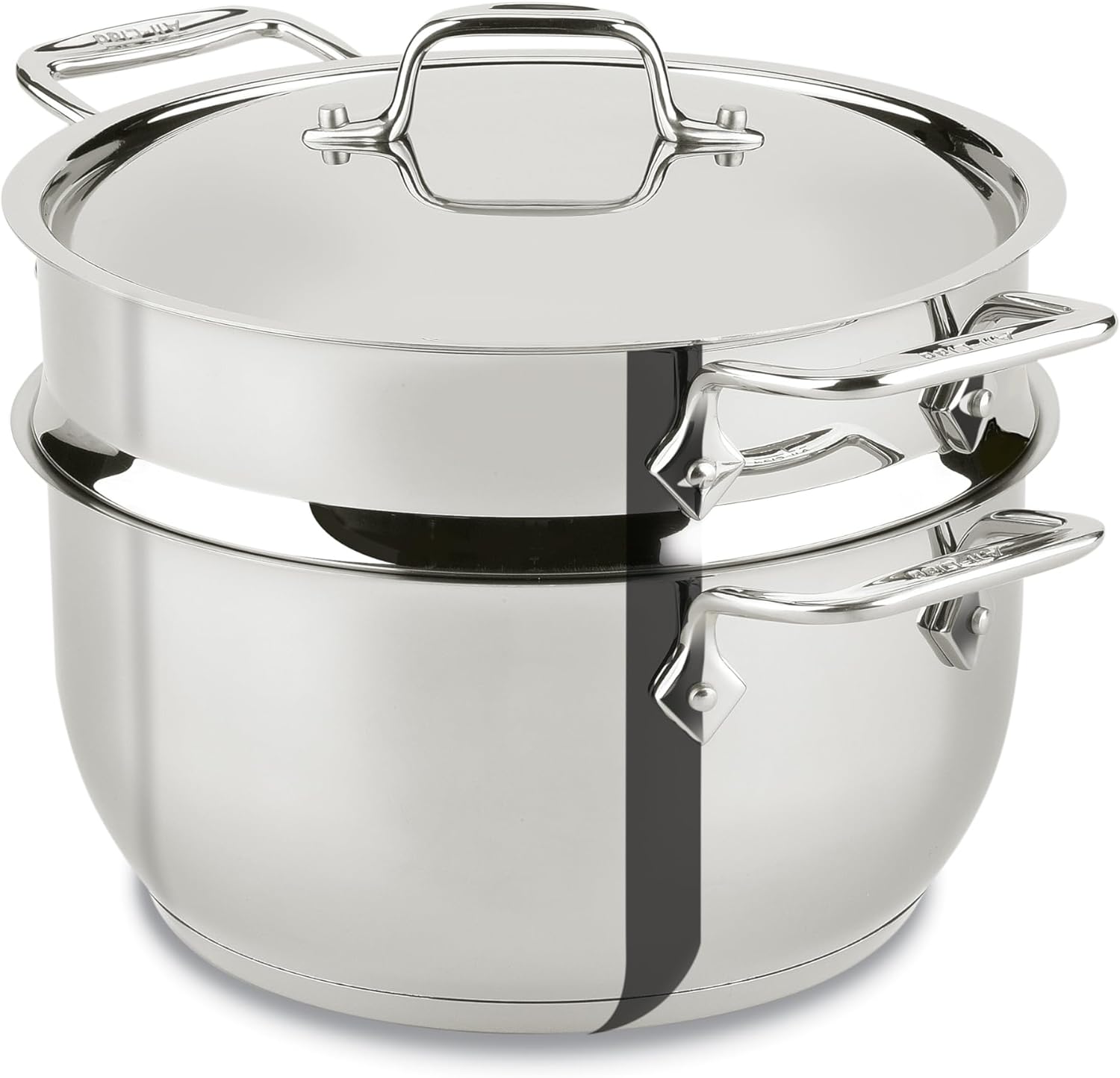 Stainless Steel Cookware 5-QT Badass Stockpot with Strainer and Handle