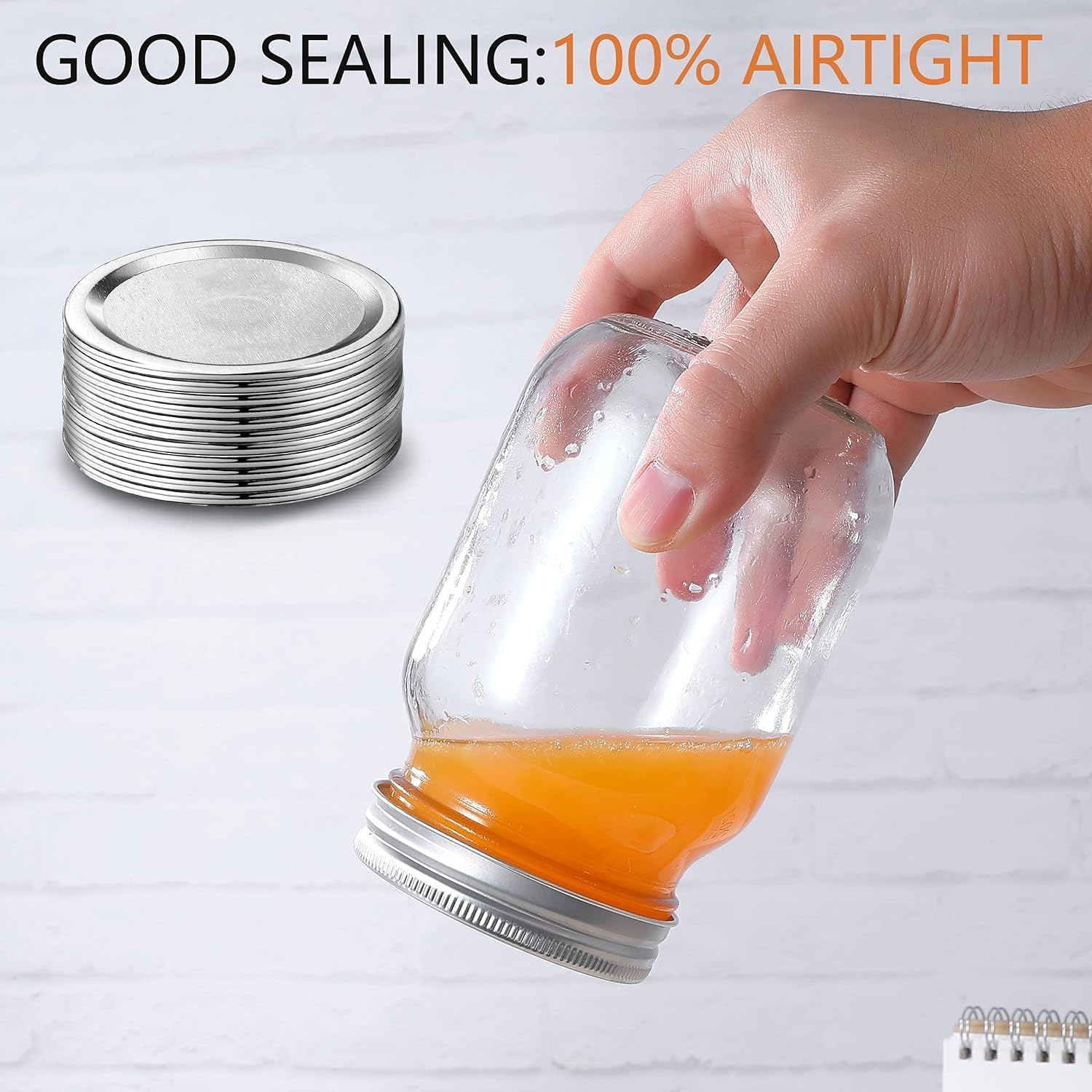 Premium Canning Lids for Ball Jars - Durable Easy to Use