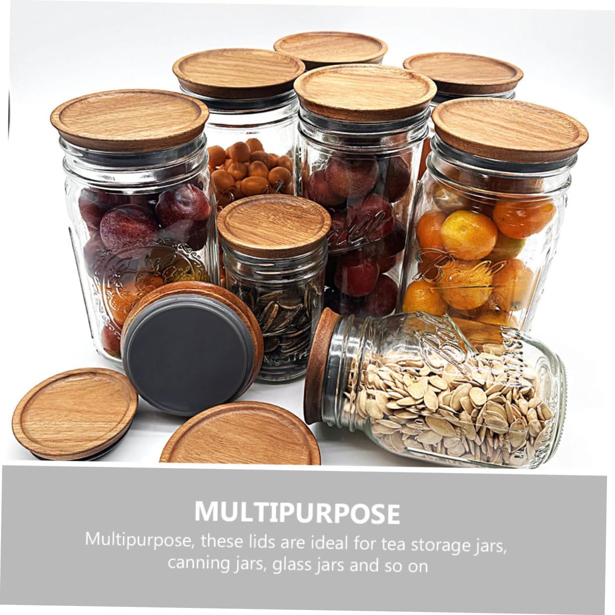 Perfect Silicone Wooden Jar Lids for Airtight Storage