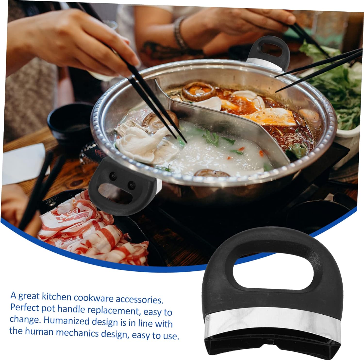 Sturdy stainless steel pot ear replacement for induction stoves