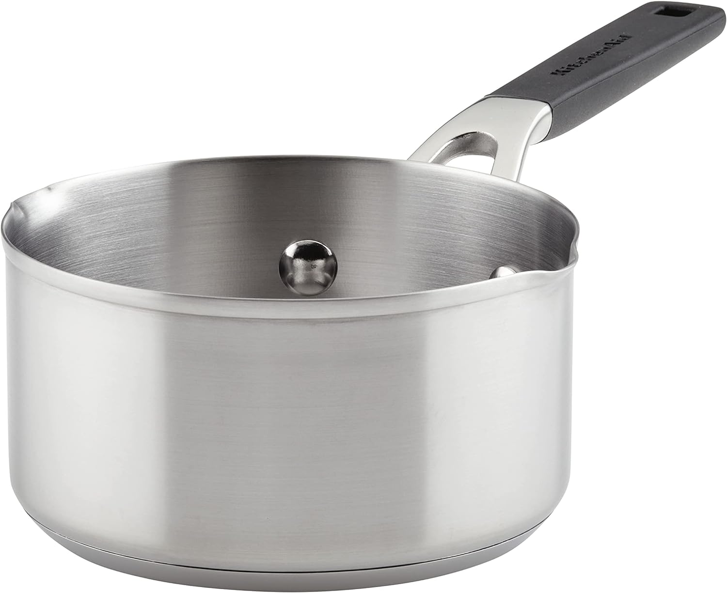 Quick Heat Easy Pour 1-Qt Stainless Saucepan