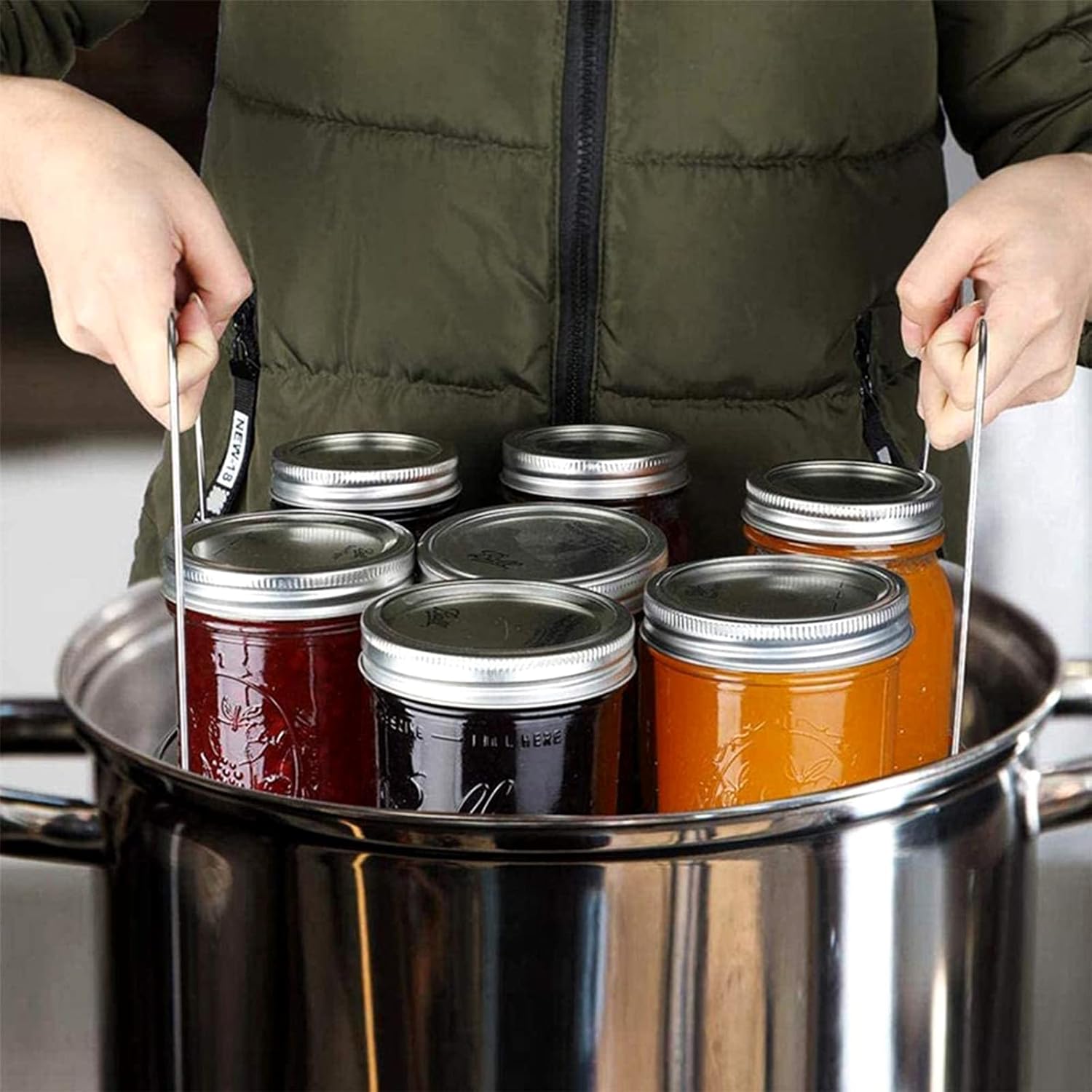 12 Stainless Steel Canning Rack for Hot Pot