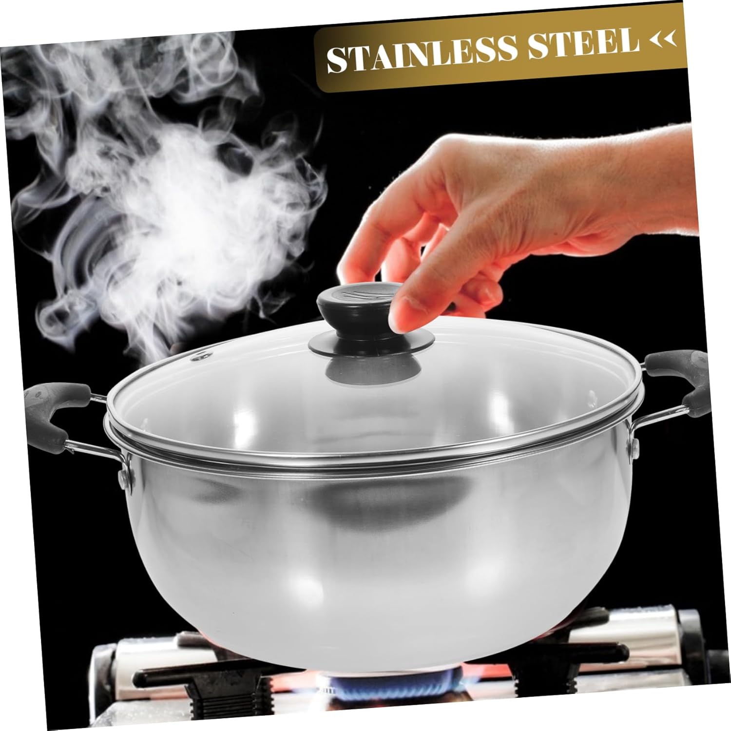 Rust-Proof Stainless Steel Steamer Pot