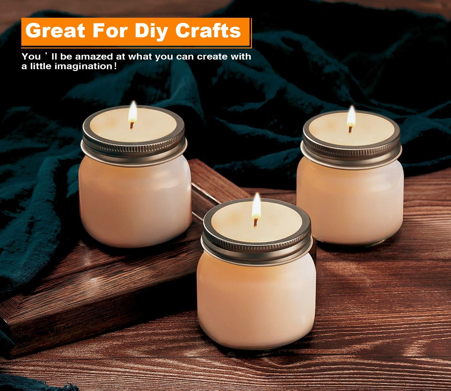 Rainforce Mason Jars 8 oz 30Pack Small Glass Canning Jars