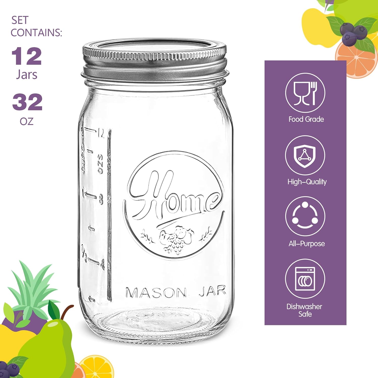 High-Quality Mason Jars