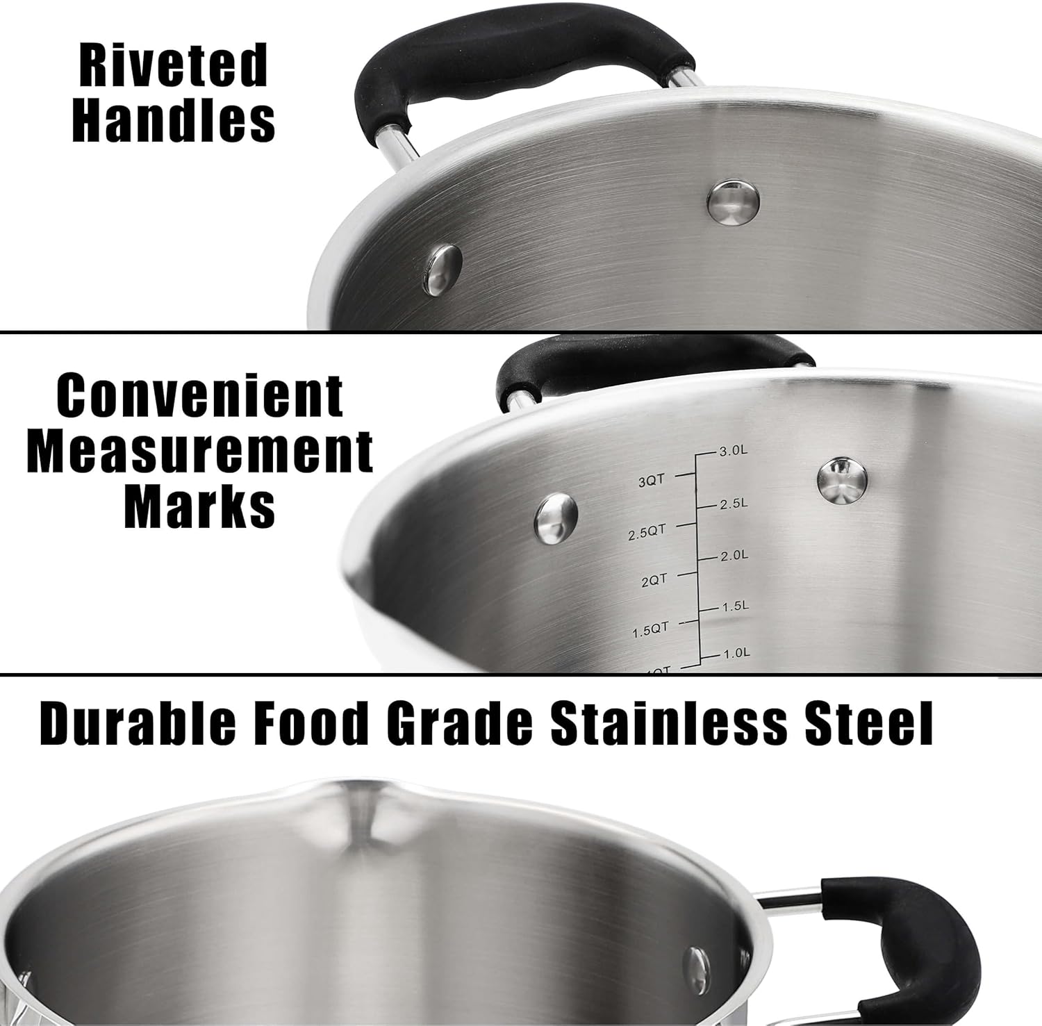 Rorence 37 Quart Stock Pot with Glass Lid and Strainer