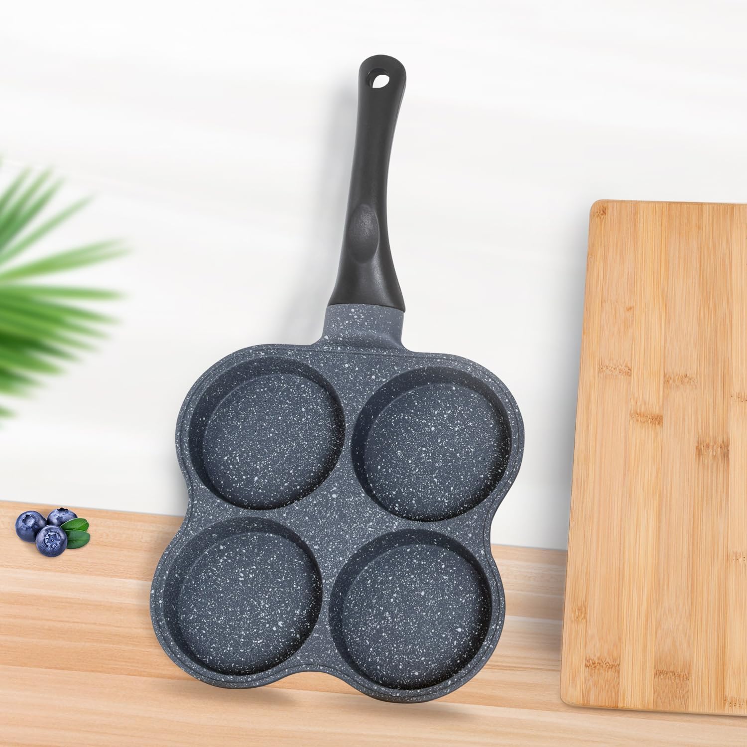 Buecmue Rustless Non-Stick Frying Pan for Home Cooking
