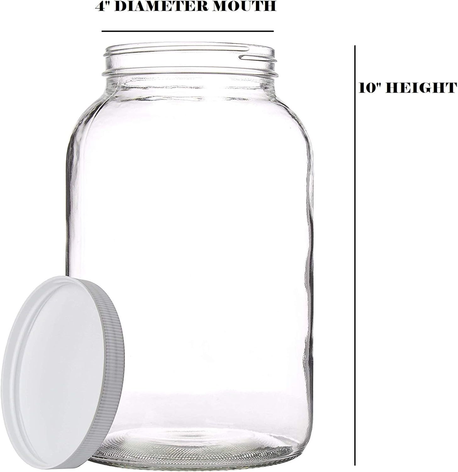 Kitchentoolz 1 Gallon Mason Jars Durable and Functional