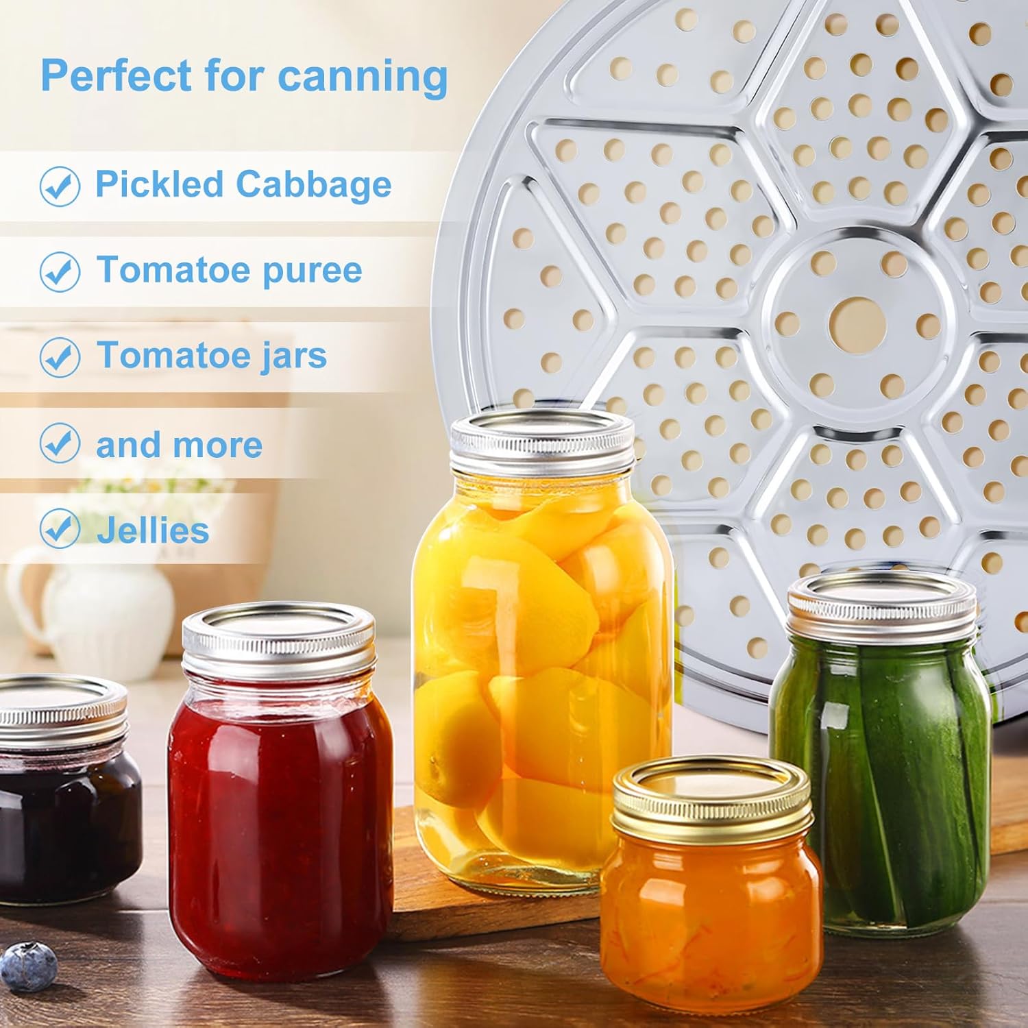 2Pcs Pressure Canner Rack Premium Stainless Steel Canning Racks for Pressure Cooker