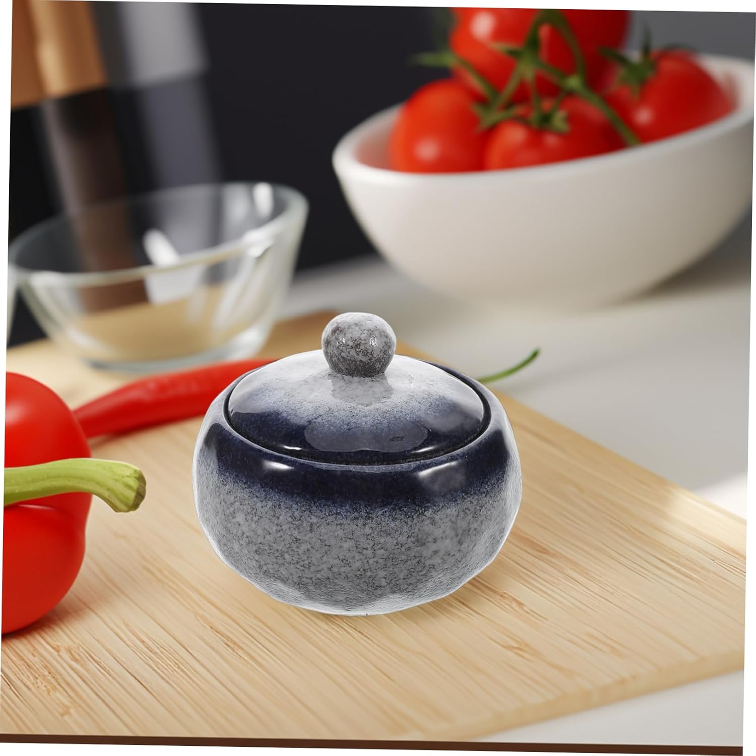 Cabilock Japanese Ceramic Stew Pot with Lid Pattern