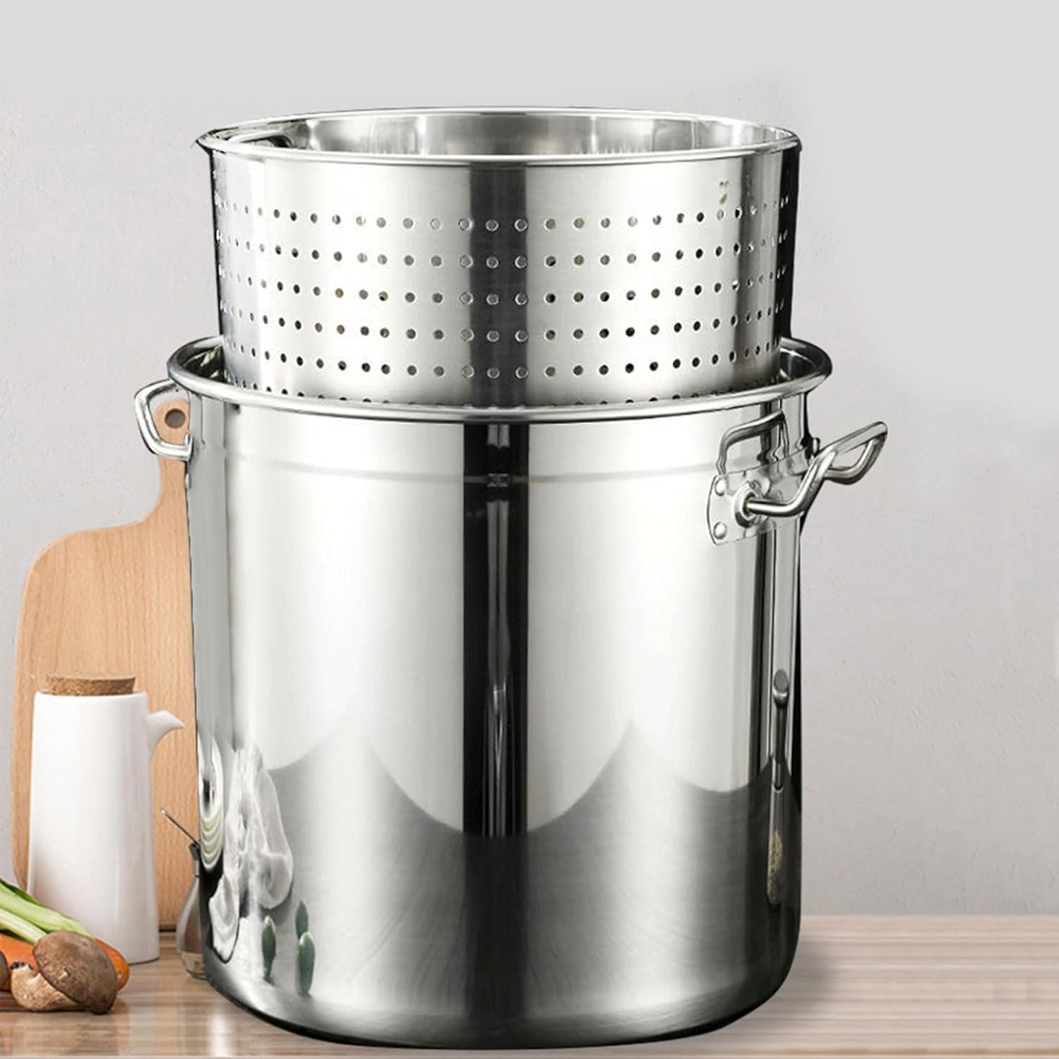 AIZYR Stock Pot Turkey Fryer with Basket 35cm