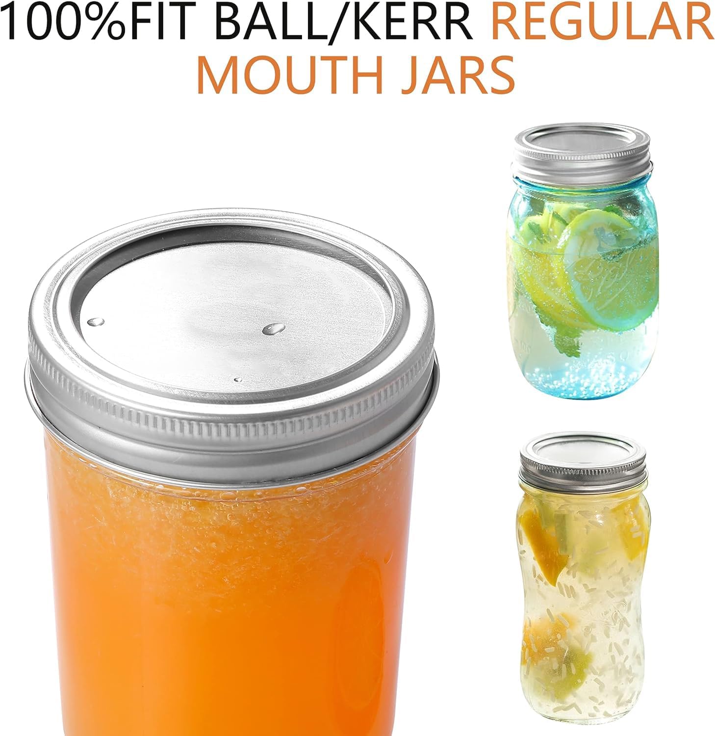 Premium Canning Lids for Ball Jars - Durable Easy to Use