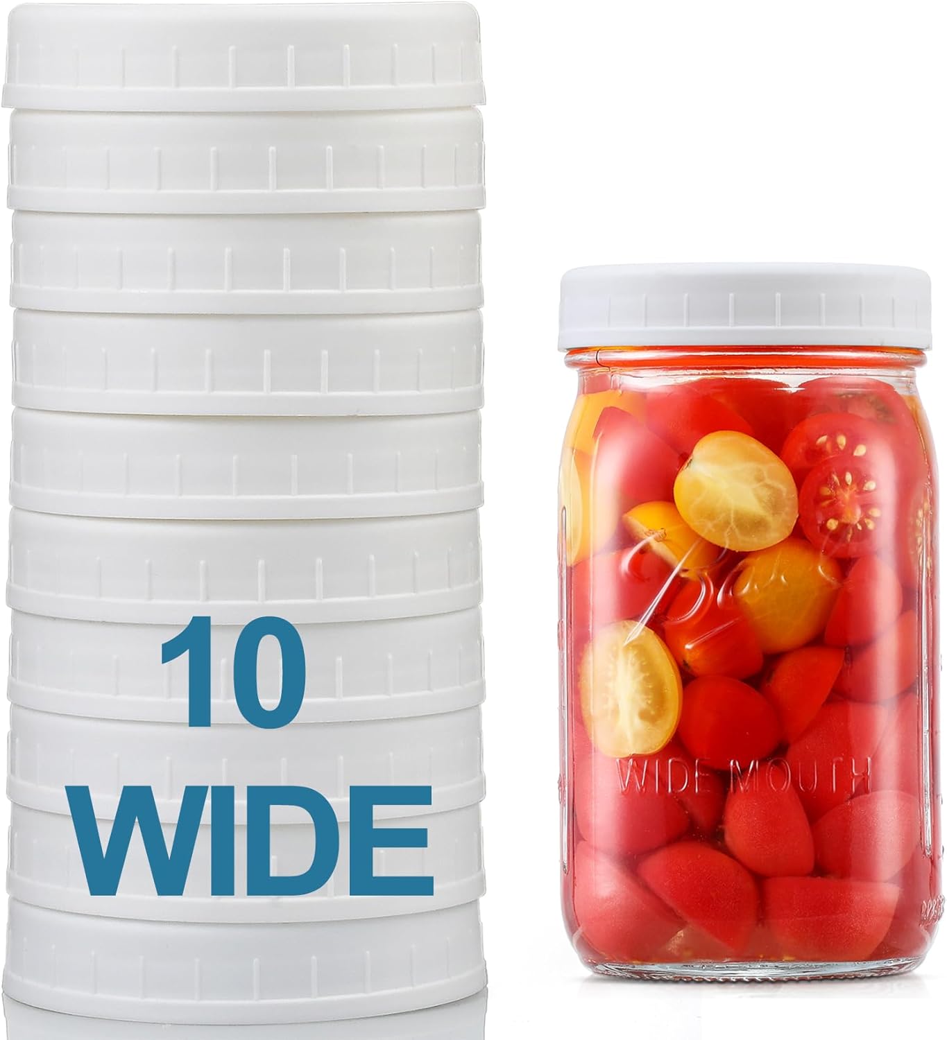High-Quality Mason Jar Lids Set of 10