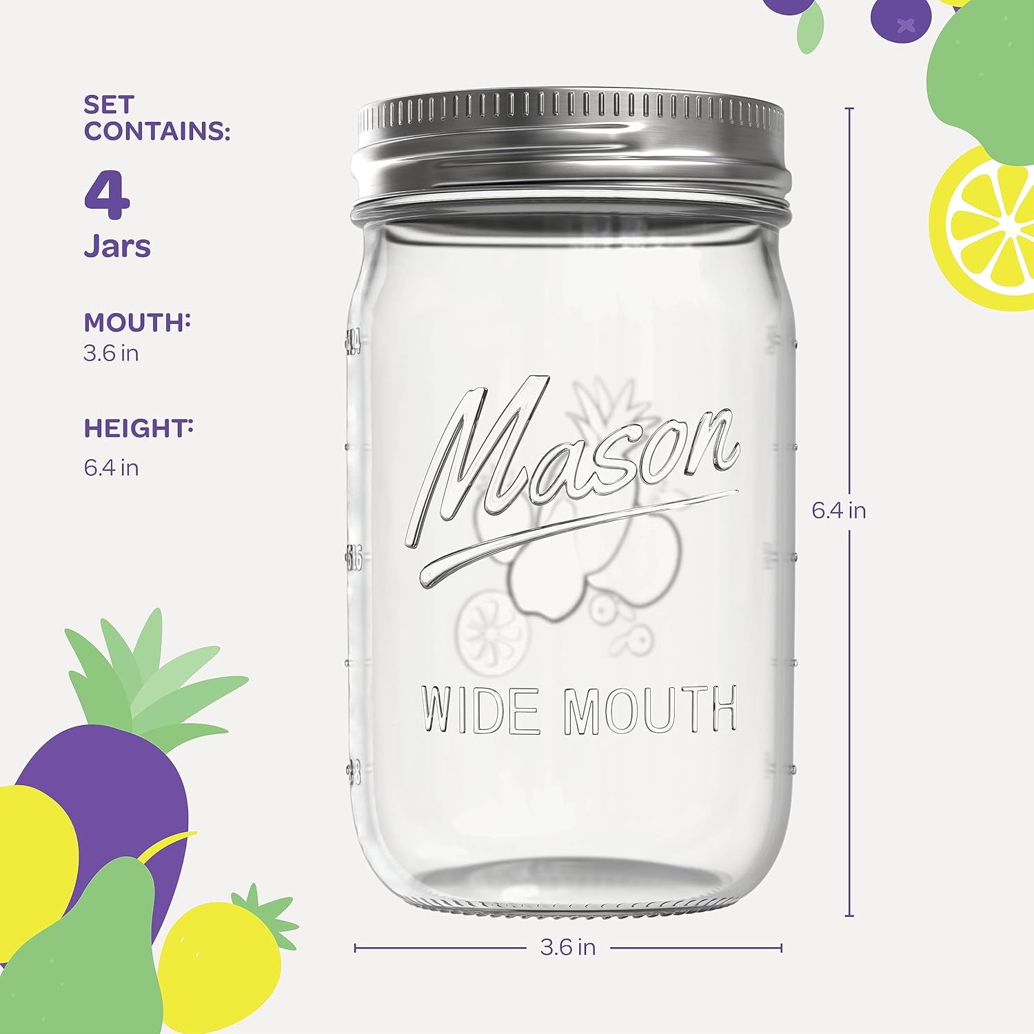 Perfect for Canning Your Kitchen Needs These Mason Jars
