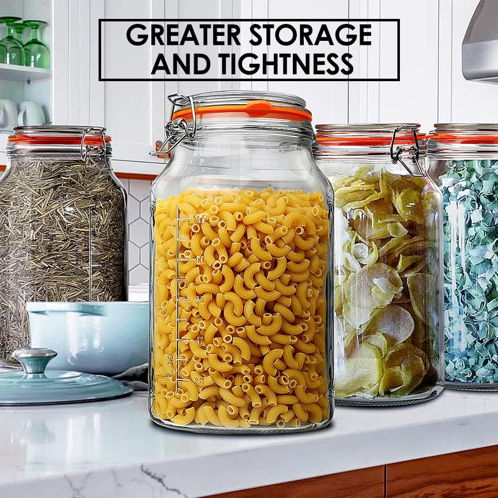 Super Wide-Mouth Leak-Proof Glass Jars for Canning