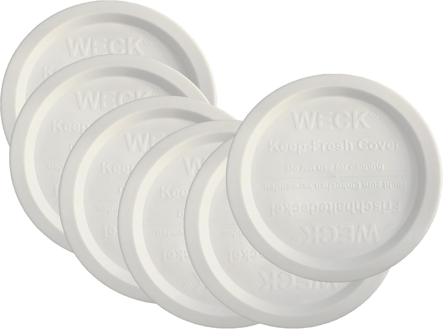 Seal Tight 6-Count Weck Jar Lids Ensure Food Freshness Transfer-Ready