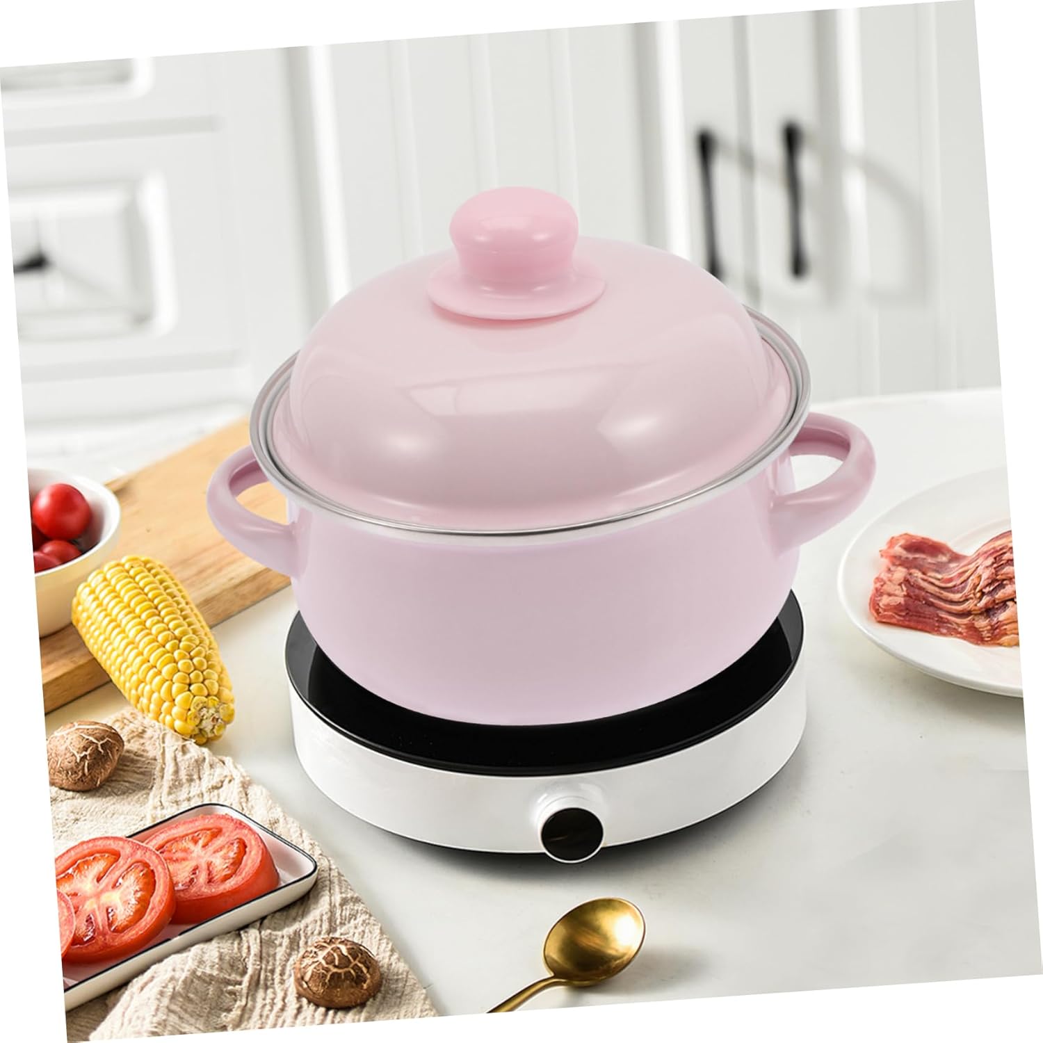 Dual-Handled Heavy-Duty Stock Pot with Lid