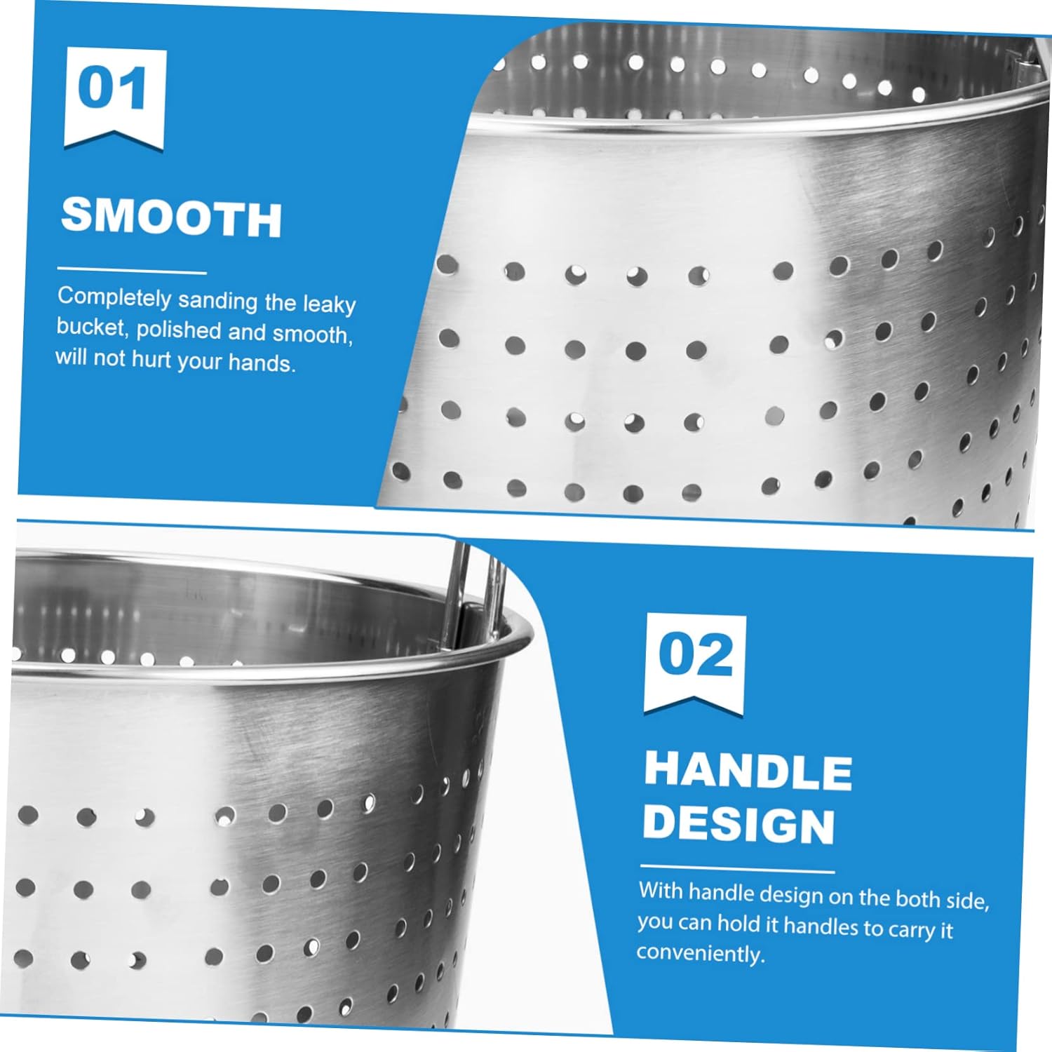 BESTonZON 10-in-1 Stainless Steel Stockpot with Mesh Screen