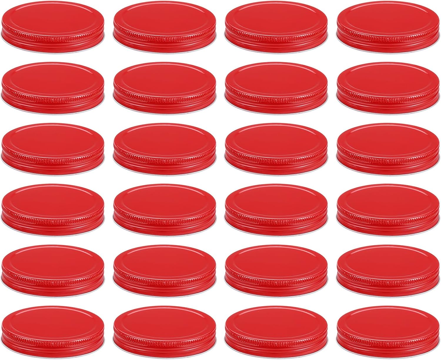 24-Pack Wide Mouth Mason Jar lids Durable Airtight Sealed Canning Caps