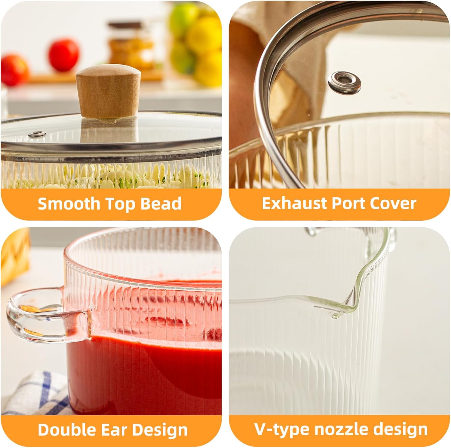 Kemorela 2-Piece Heat-Resistant Cookware Set