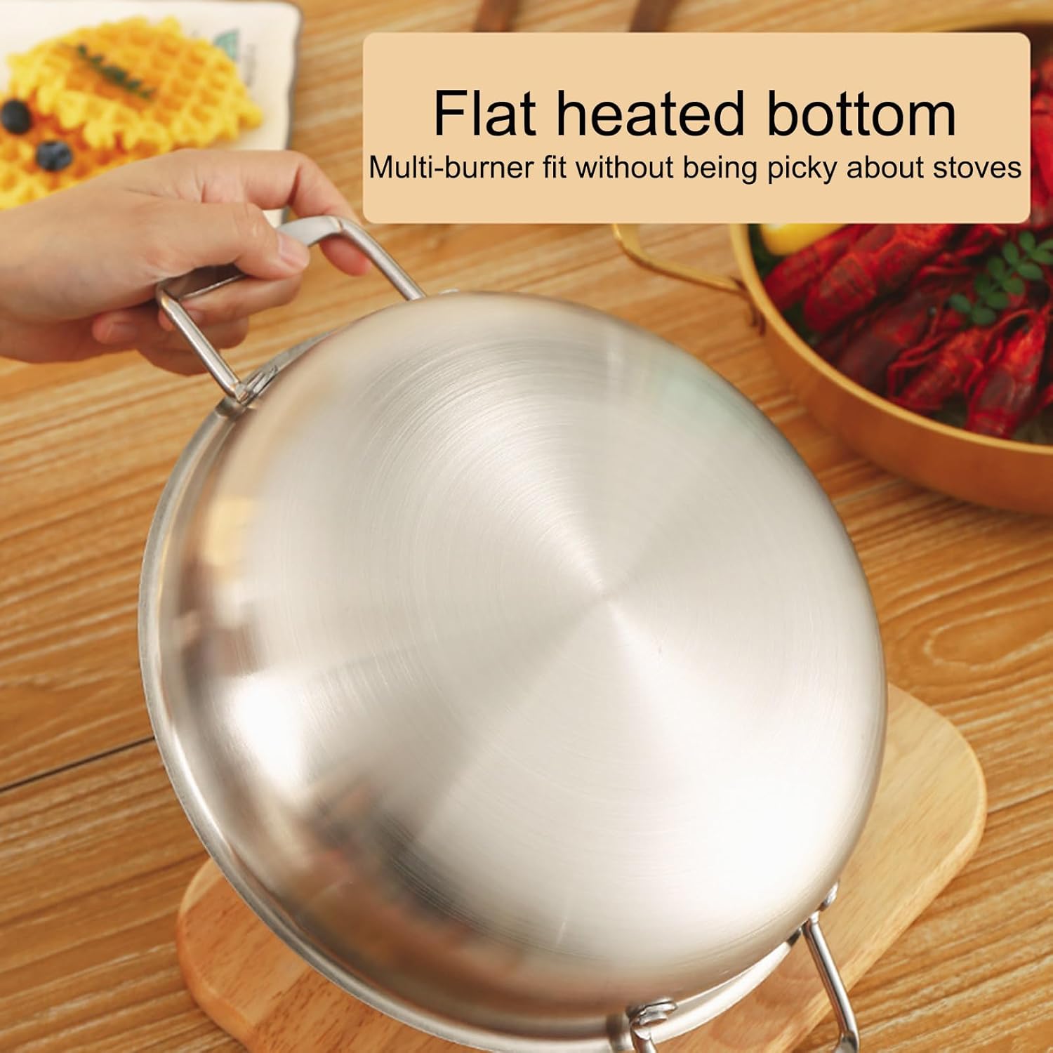 Korean Ramen Noodle Pot - Stainless Steel Multi-Purpose Stockpot