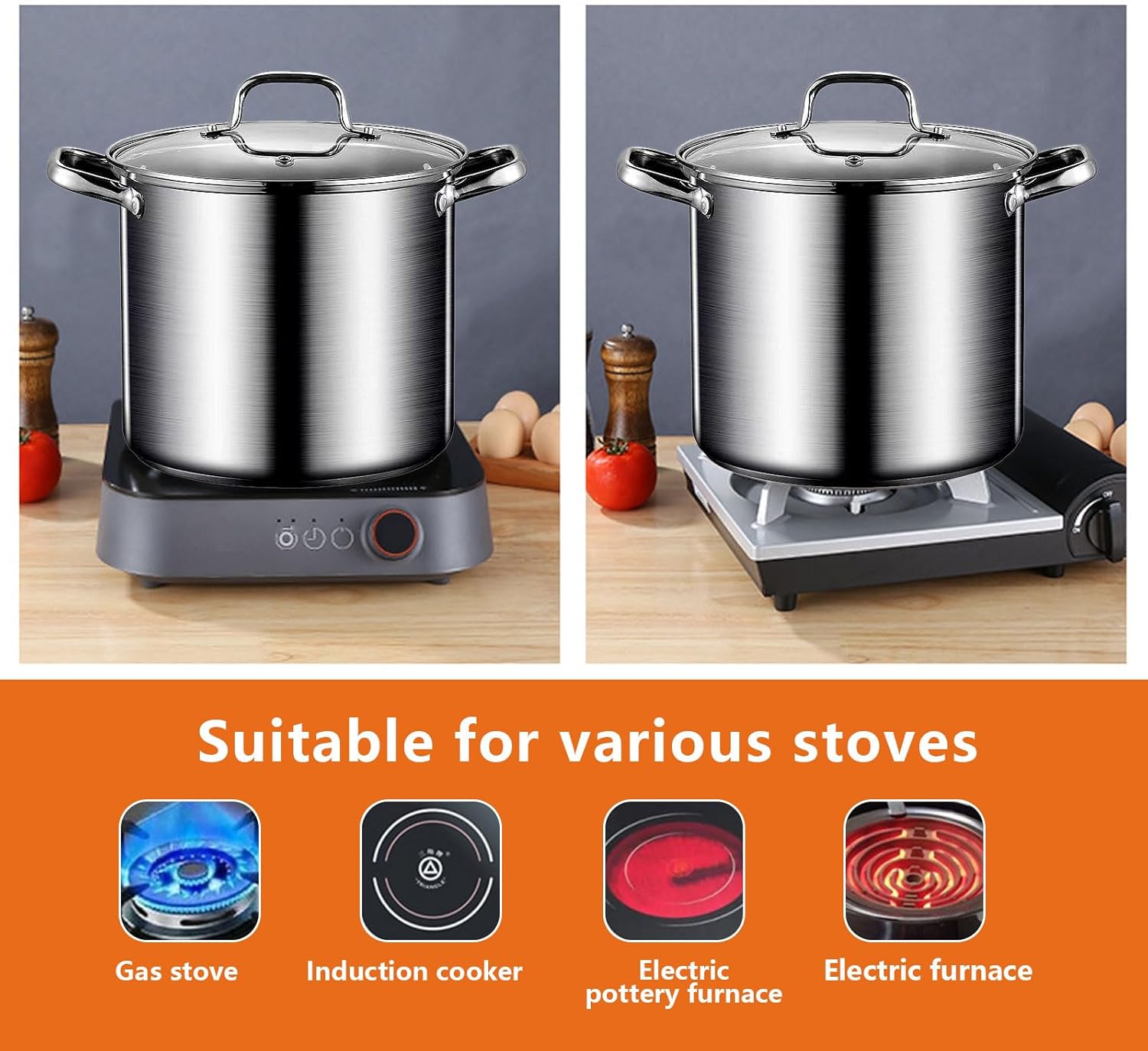 AIZYR 85L Stock Pot Ultimate Cooking Convenience