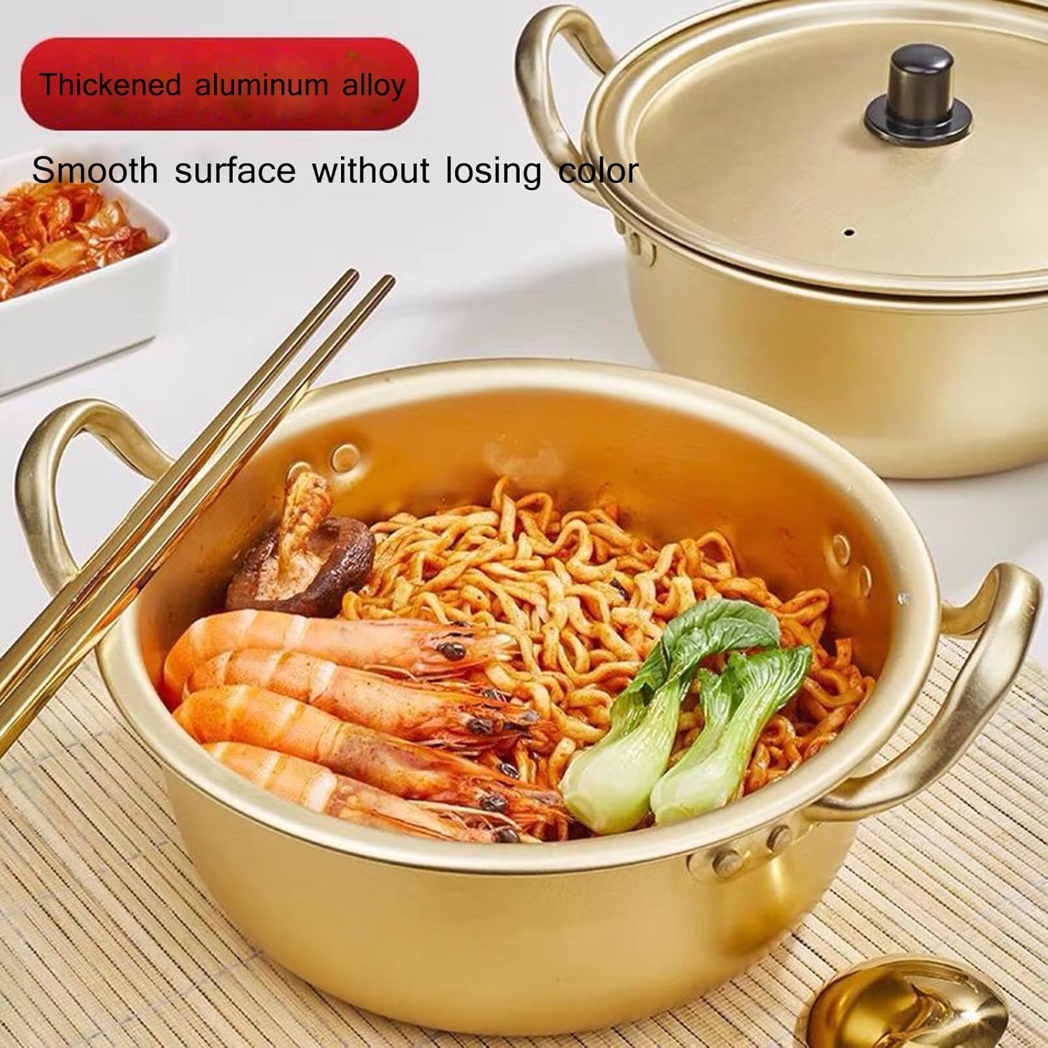 UNbit Korean Ramen Stockpot Sturdy Nonstick Pot 16cm for Cooking Dishes