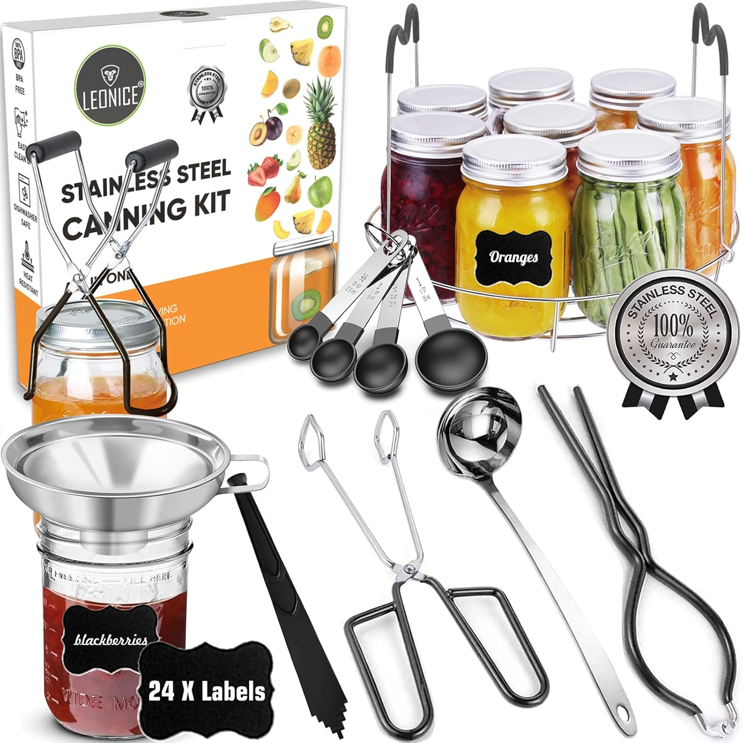 LEONICE Canning Supplies Kit for Home Best Fit
