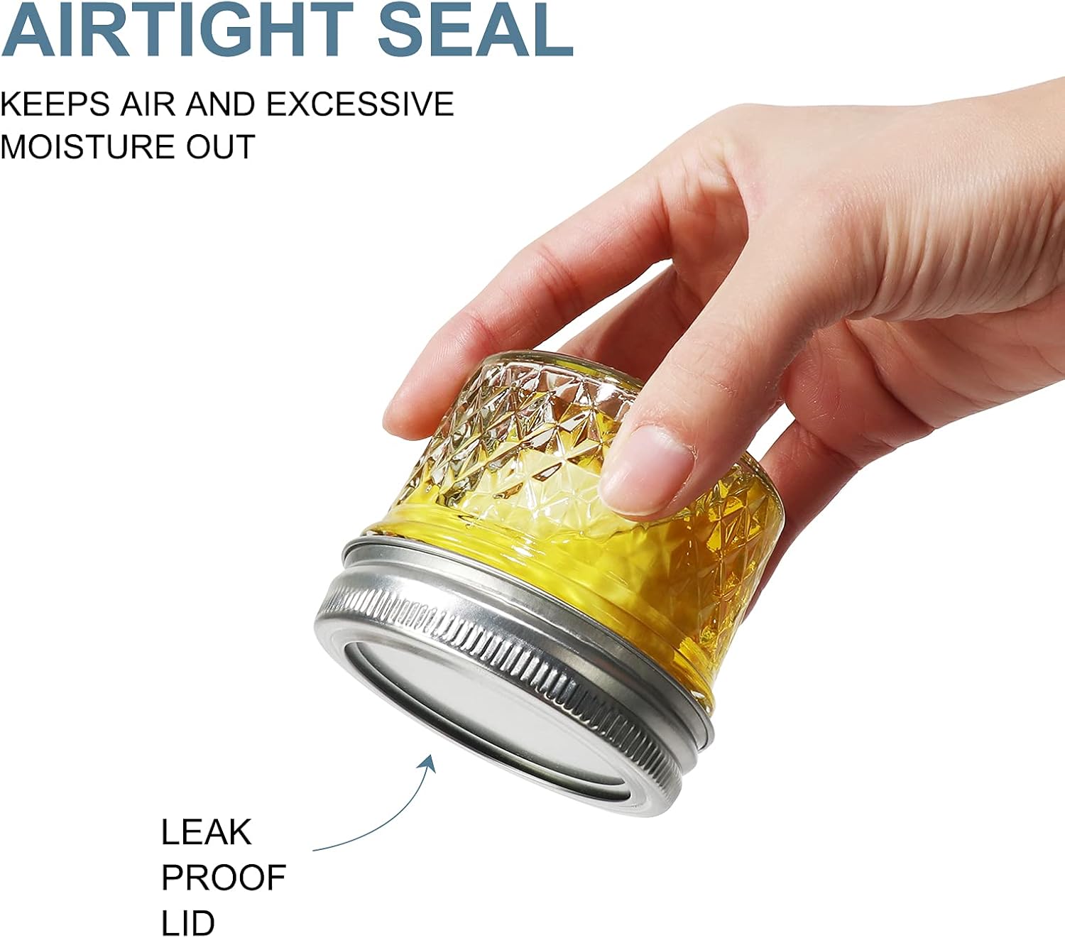 40-Piece 4oz Clear Glass Mason Jars