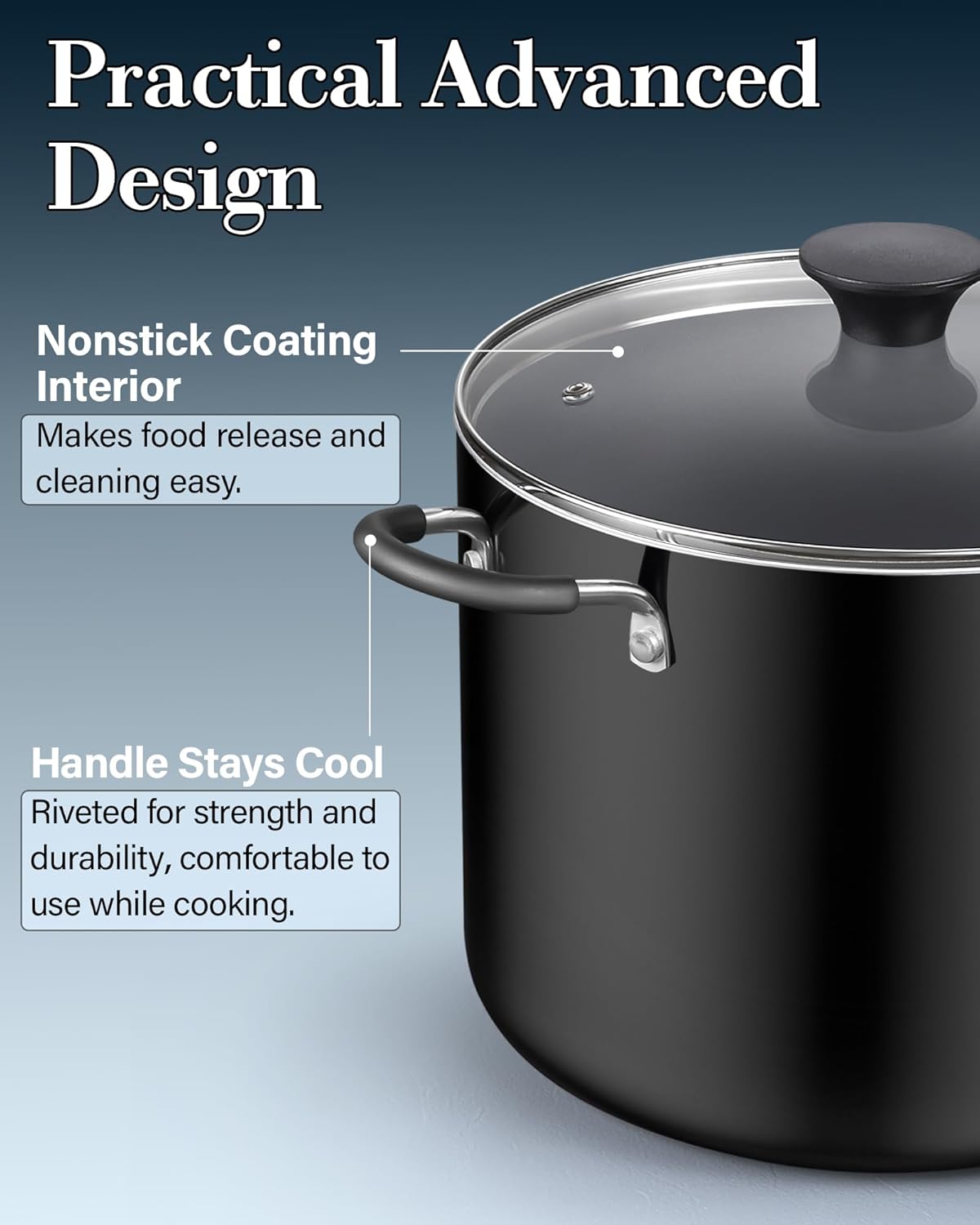 Pro-Style Nonstick Stockpot with Lid