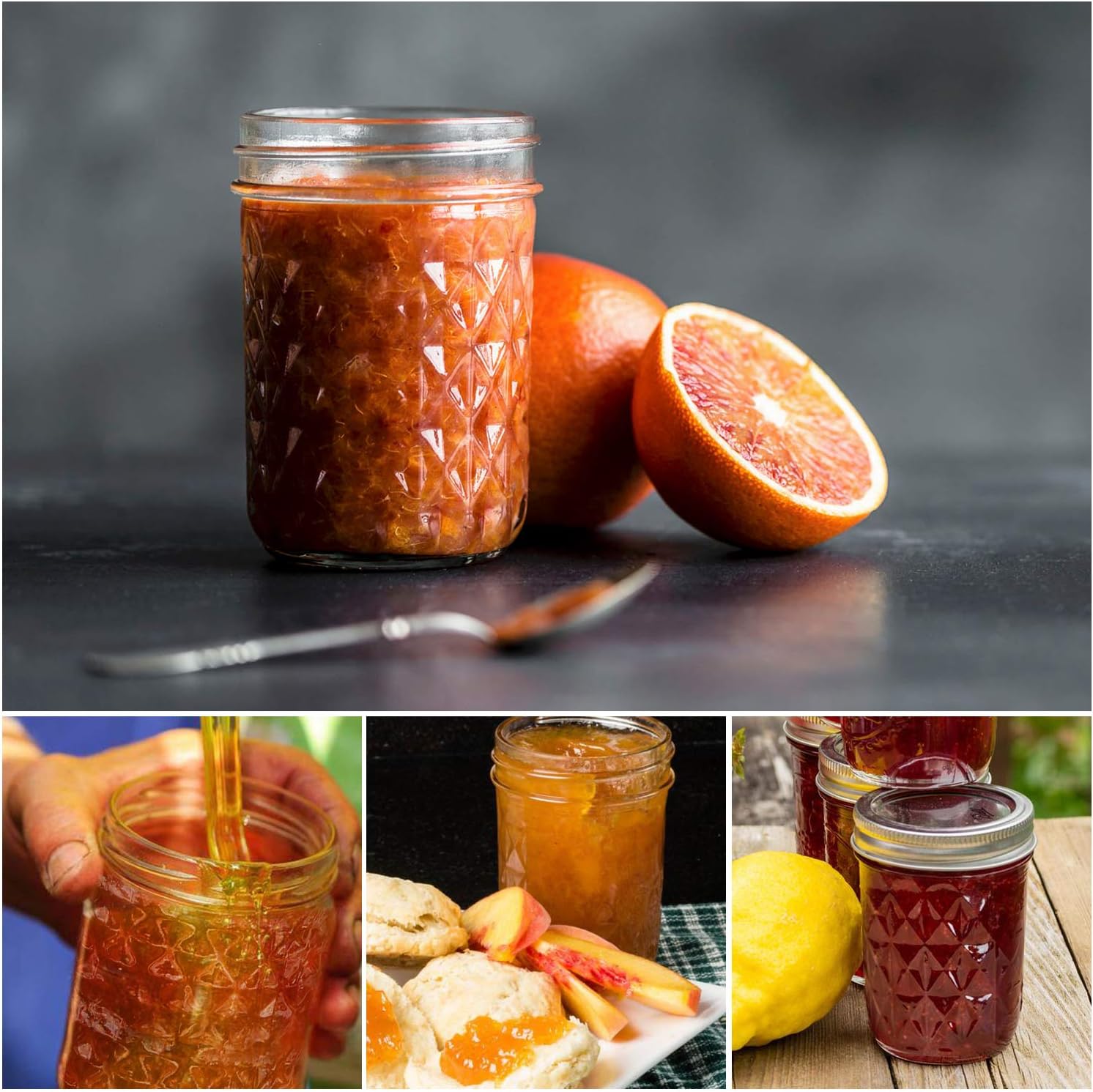 Mason Jars 8 oz 24 Pack Preserve Your Favorites
